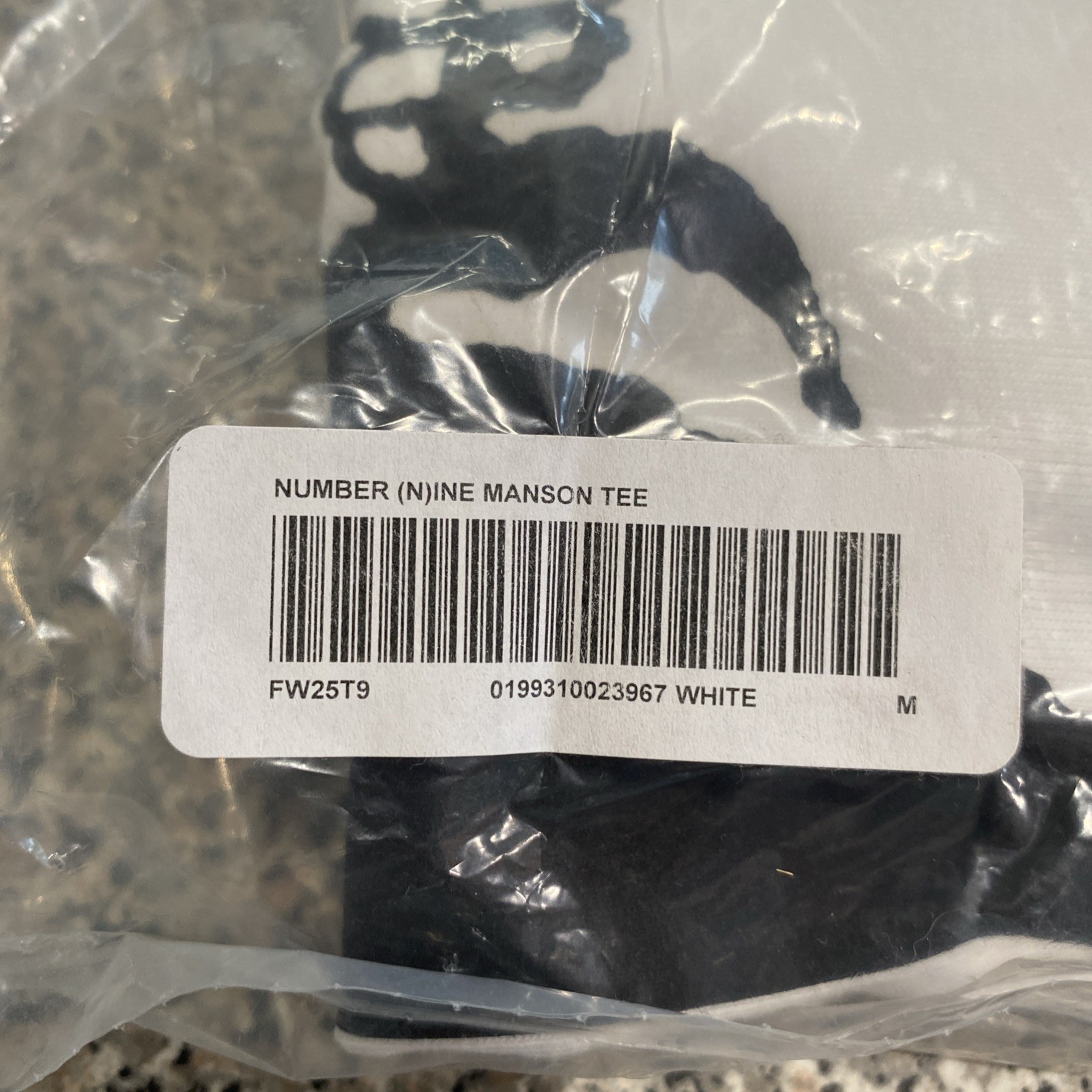 Supreme Number (N)ine Nine Manson Tee Shirt White Size: M Brand New Skull
