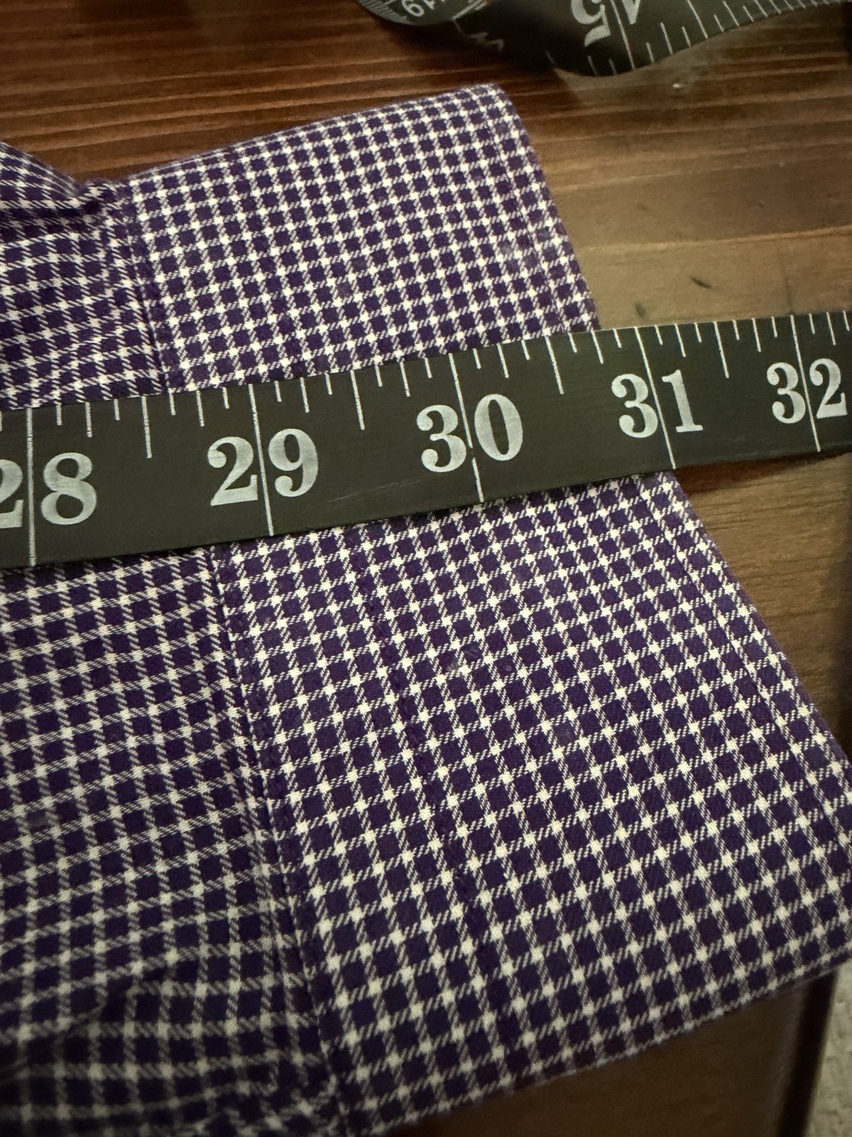 Daniel Cremieux Classics Purple Plaid 100% Cotton Long Sleeve Button-Up RN58909