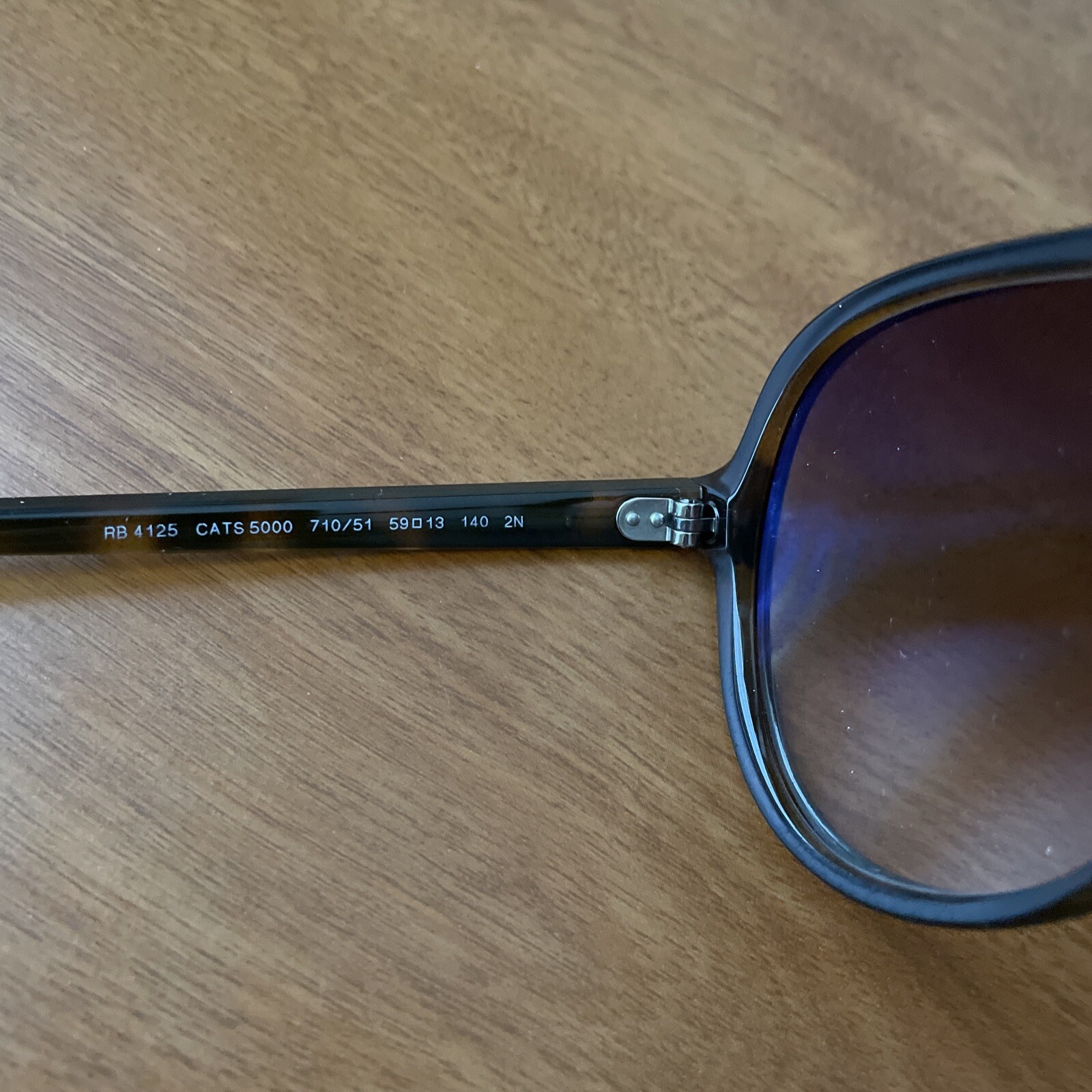 Ray-Ban RB4125 59-13 Aviator Sunglasses – Matte Havana 710/51 140 2N