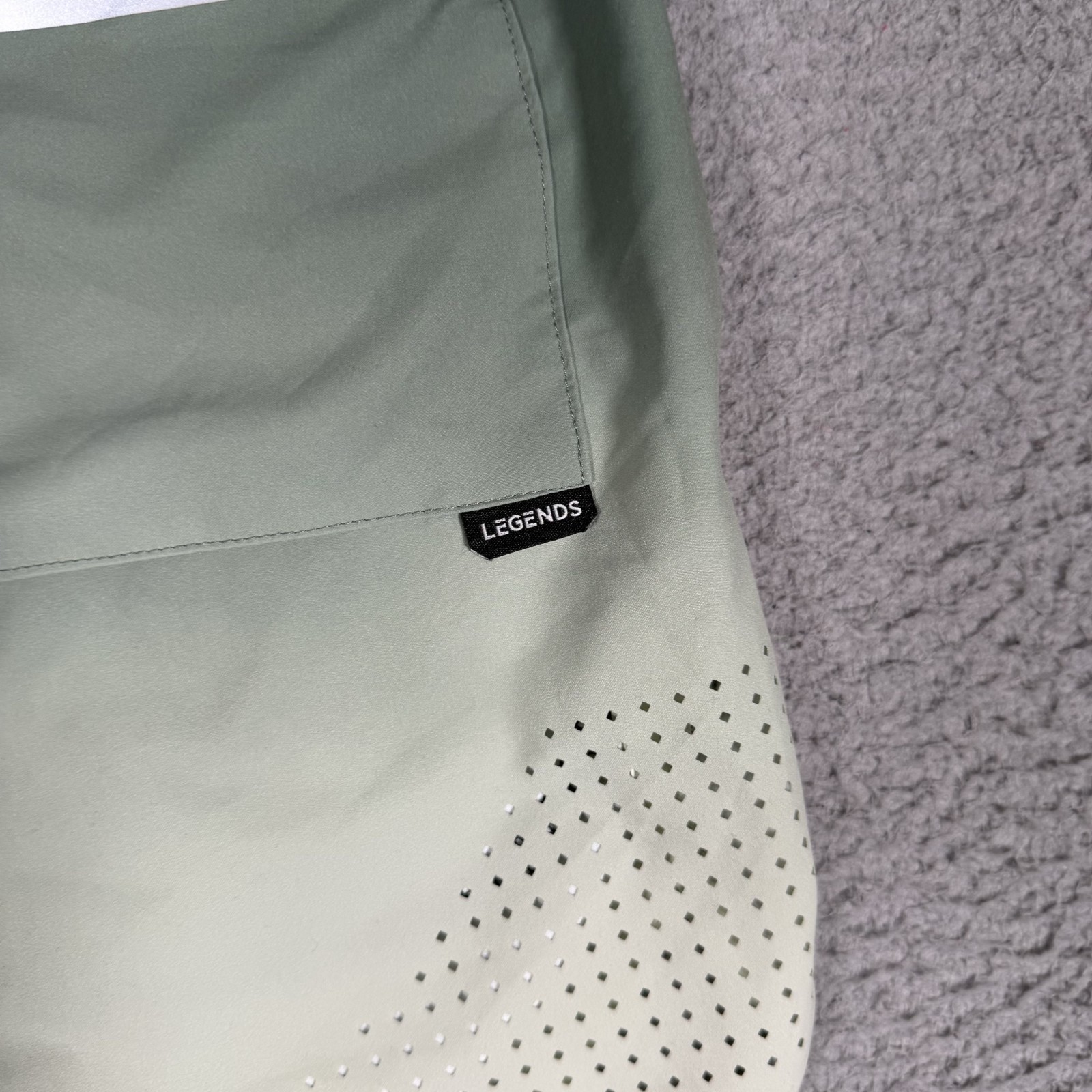 Legends Shorts Mens Medium Gray Ombre Luka Elastic Waist Drawstring Running Gym