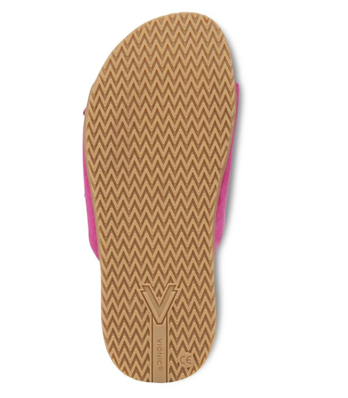 Hot sales! Vionic Elara Slide Sandal – Rose Violet Suede