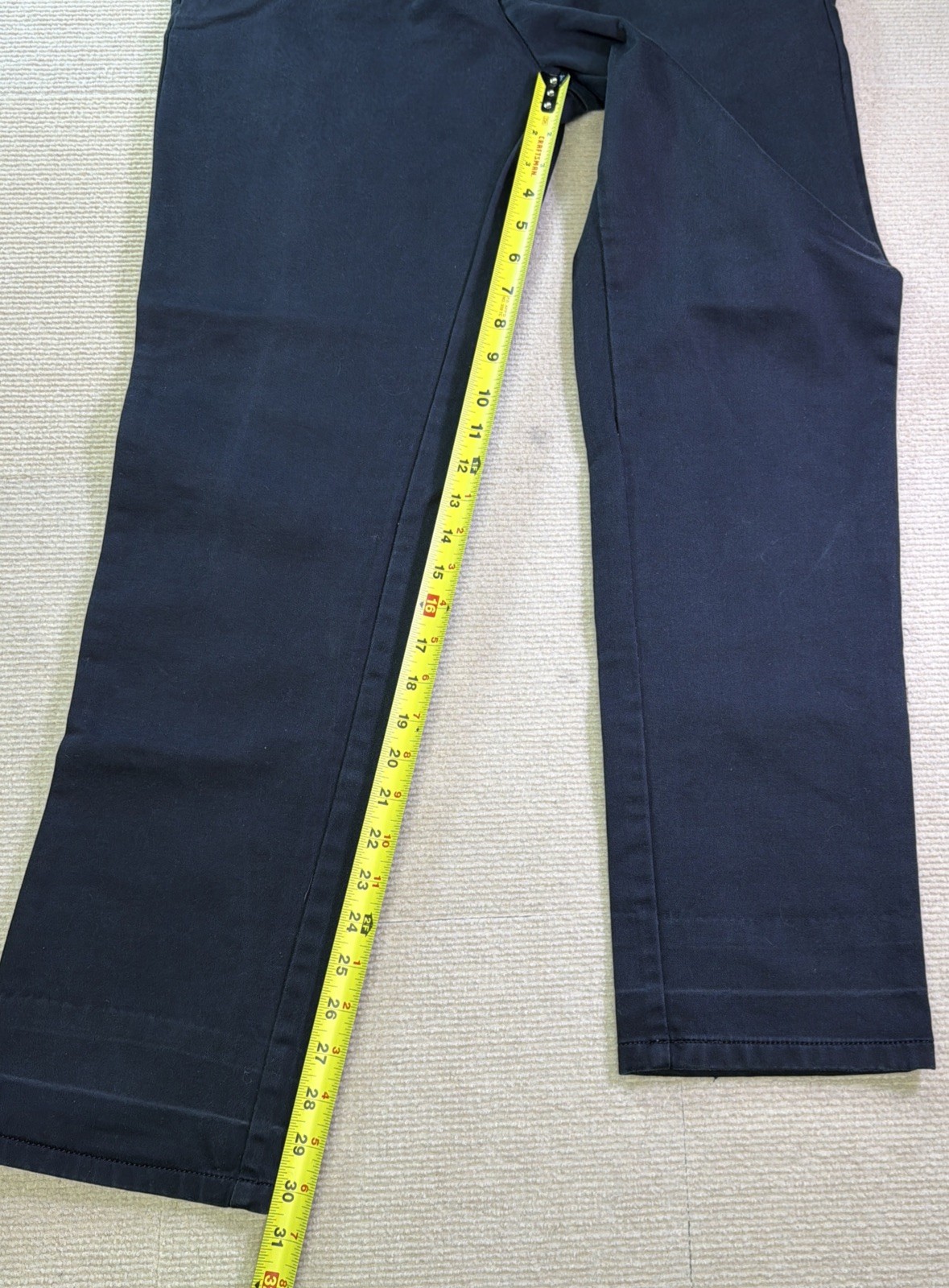 Burberry London Pants Mens 34 Fits Like 32×30 Blue Cotton Chino Straight Casual