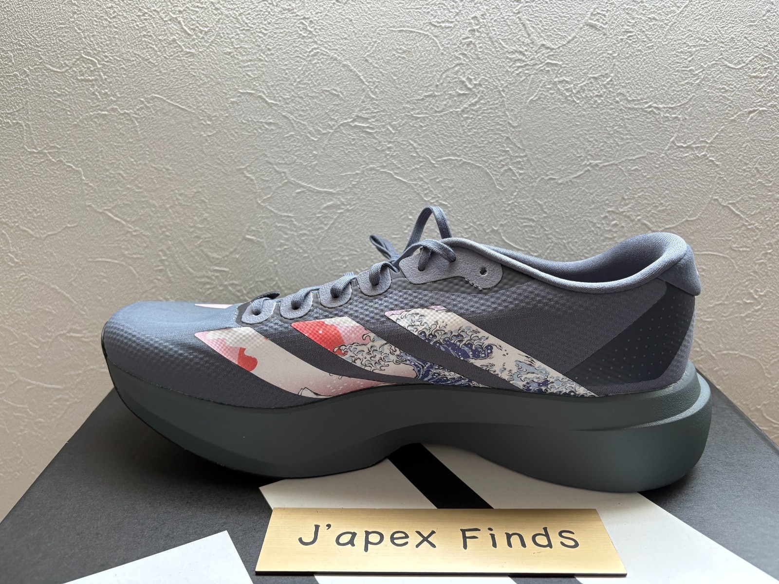 adidas Adizero EVO SL WOVEN M KH8448 ONIX OFF WHITE IRON MET. Men’s Size Custom