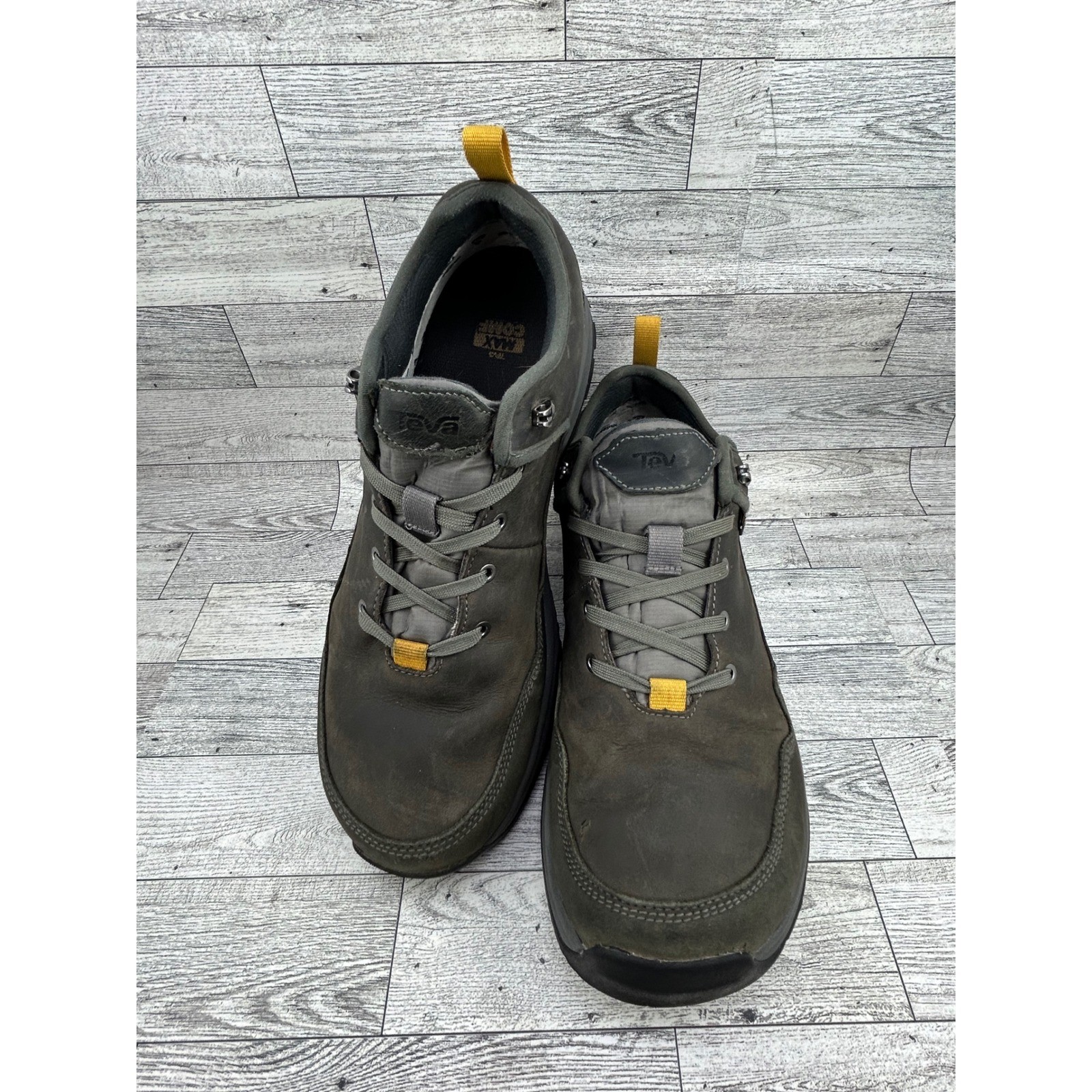 Teva Riva RP Men Waterproof Hiking Shoes Dark Olive Vibram 1123771 Size 10.5