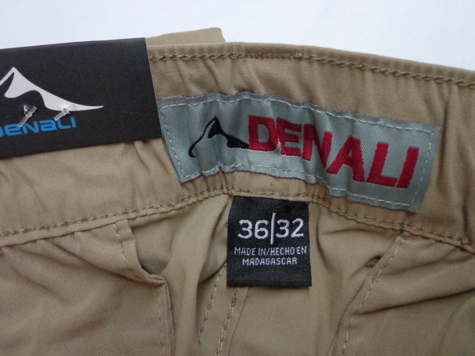DENALI Delta Khaki Technical Stretch Pants Flex Waist 36/32 NEW MSRP $54