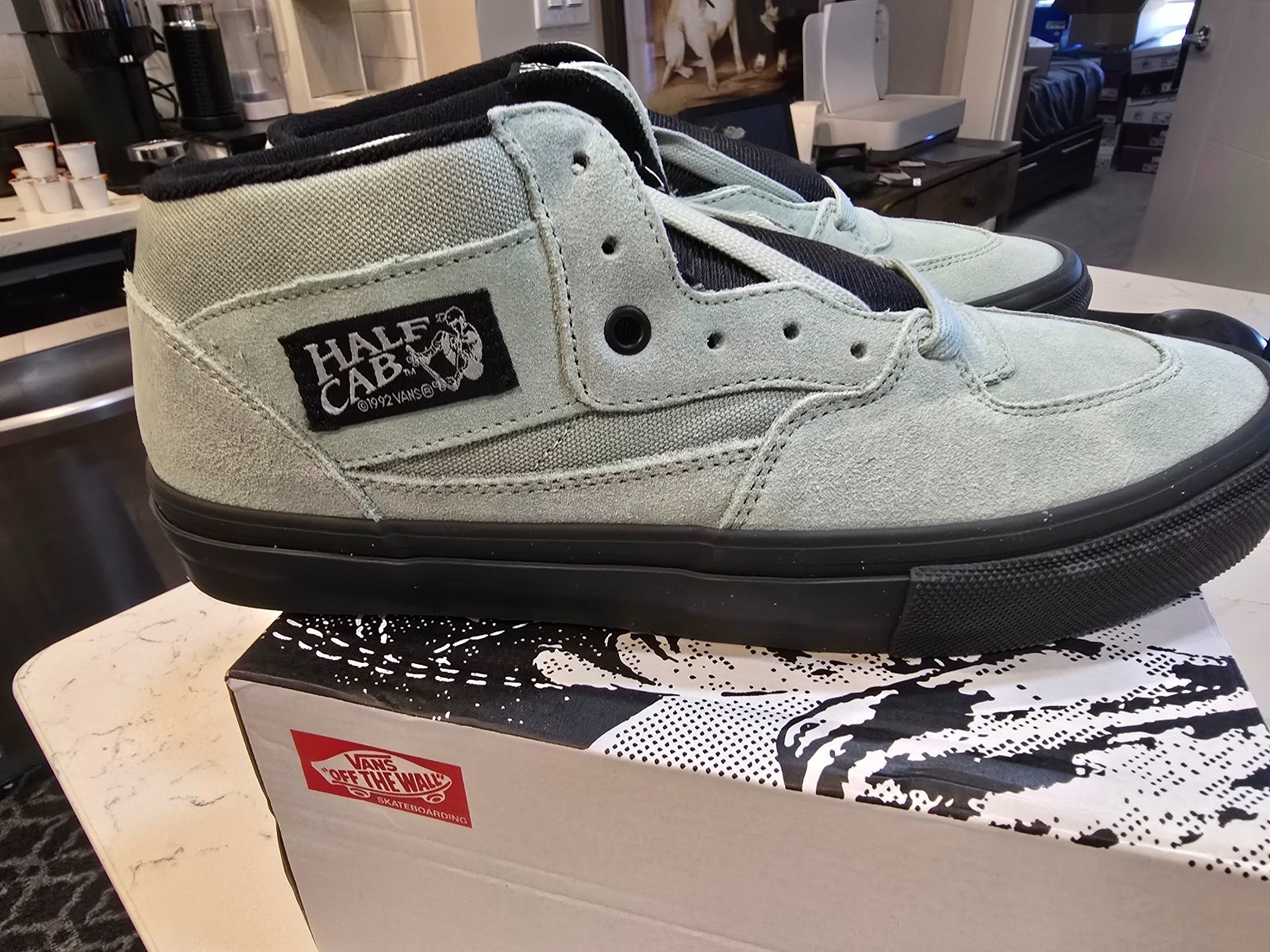 Vans Skate Half Cab Gray Olive Black VN0A5FCDEMW Men’s Size 10 SHOES NEW