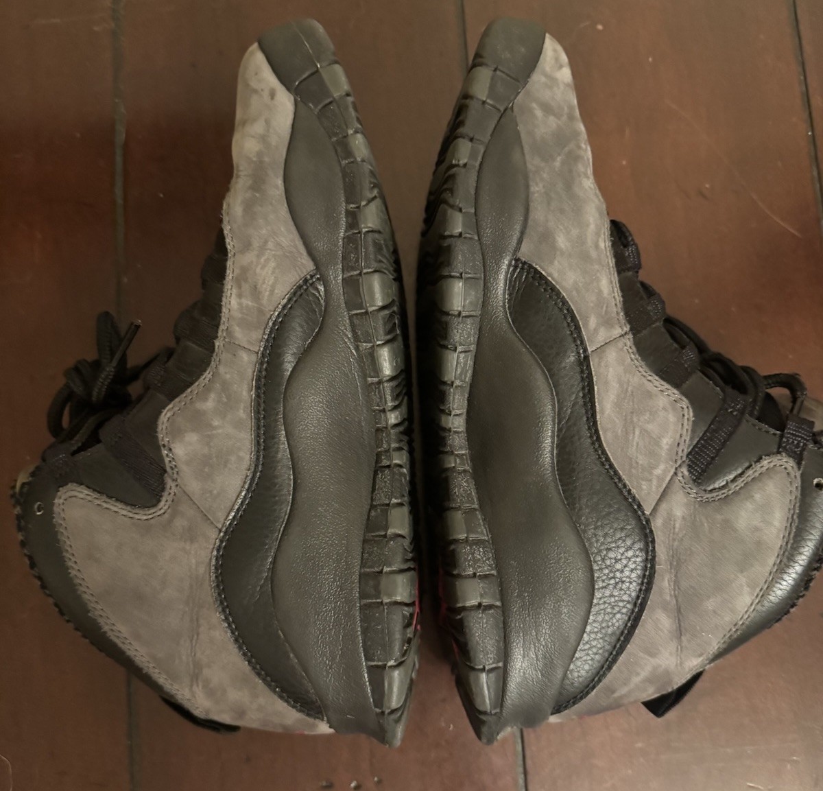 Nike Air Jordan Retro 10 “Dark Shadow” Black Gray Sz 7Y Boys 310806-002 Sneakers