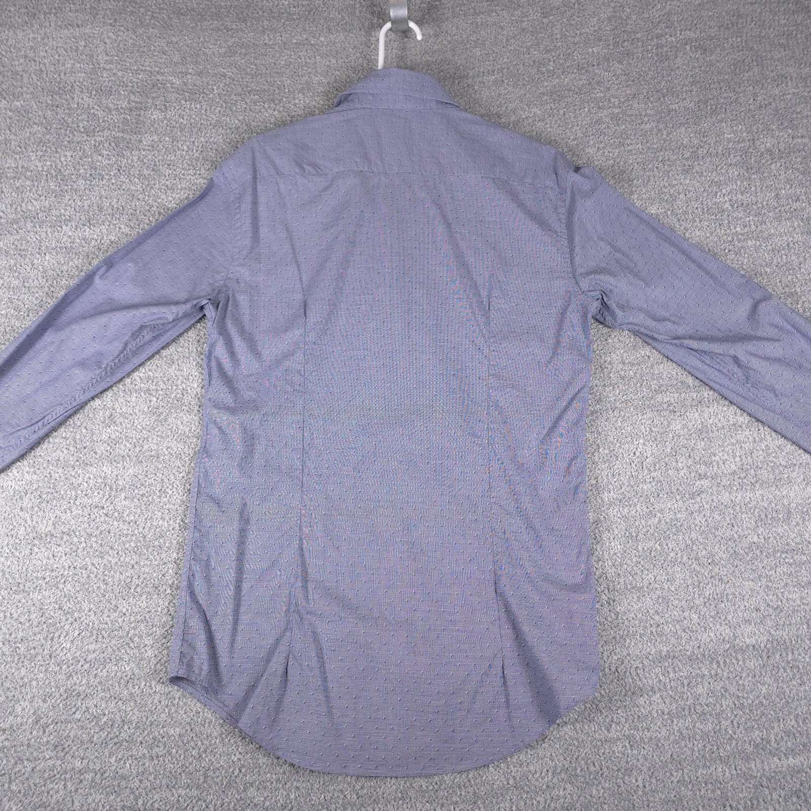 Armani Collezioni Shirt Mens 15 38 Blue Check Slim Fit Dress Long Sleeve Albania