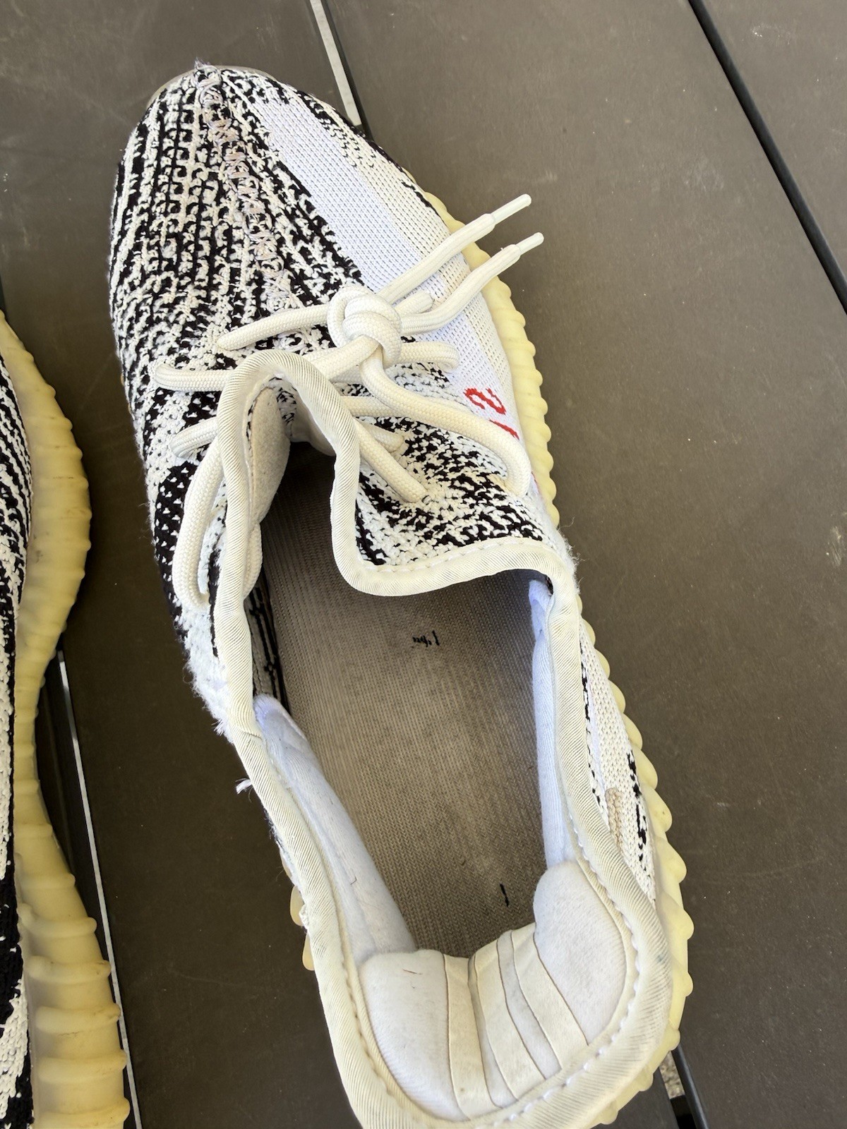 Adidas Yeezy Boost 350 V2 Low Zebra Size 11 *No Box 791001 Black White