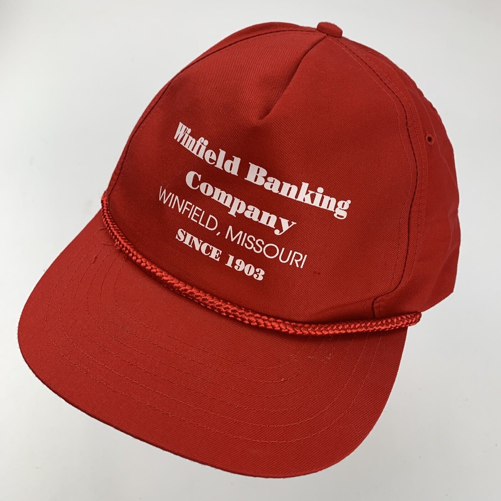 Winfield Banking Company Missouri Ball Cap Hat Snapback Baseball