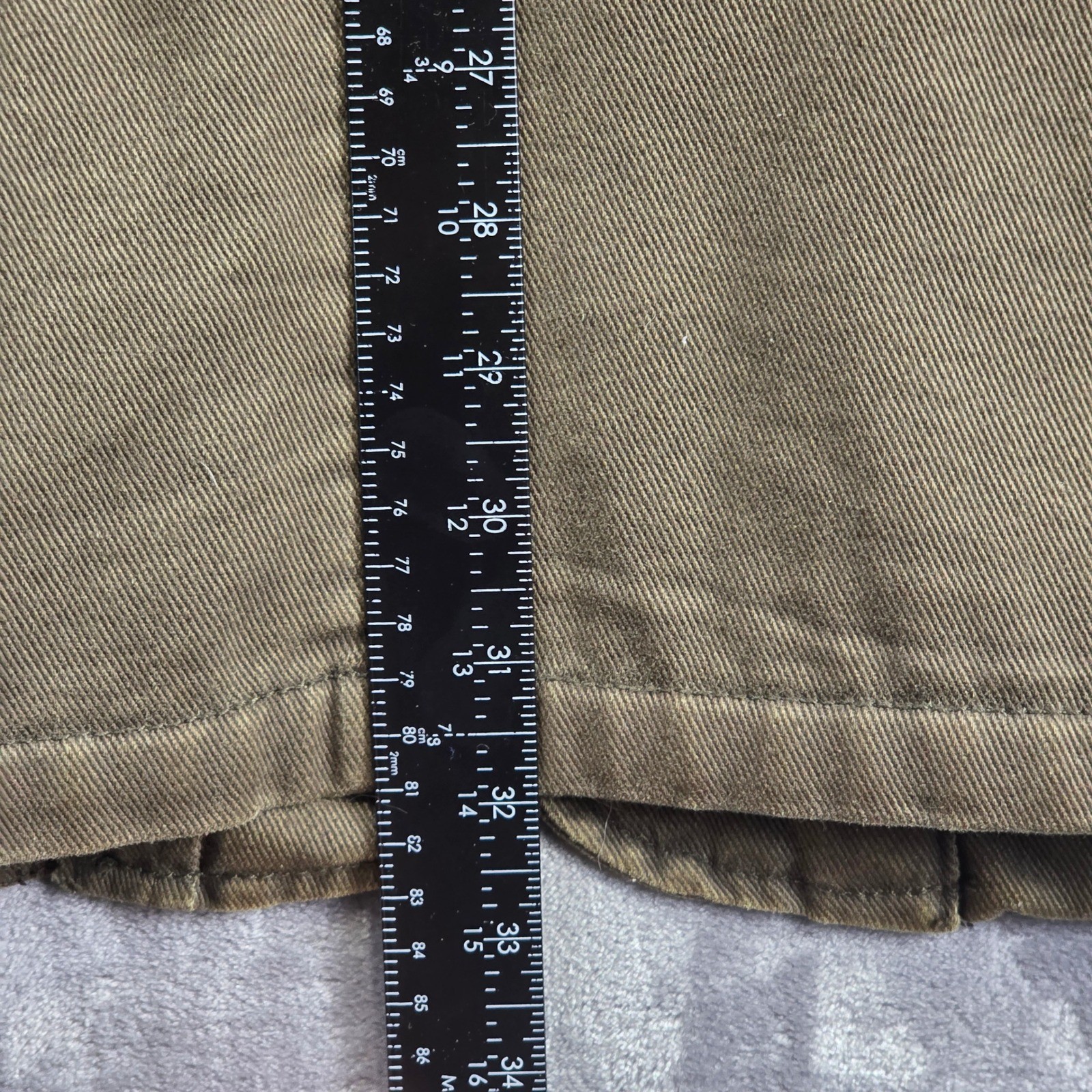 Woolrich Field Jacket Mens 2XL Olive Canvas Barn Chore Fleece Lined Leather Trim