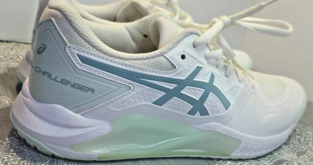 Asics Womens Gel Dedicate 6 1042A235 White Running Shoes Sneakers Size 6W