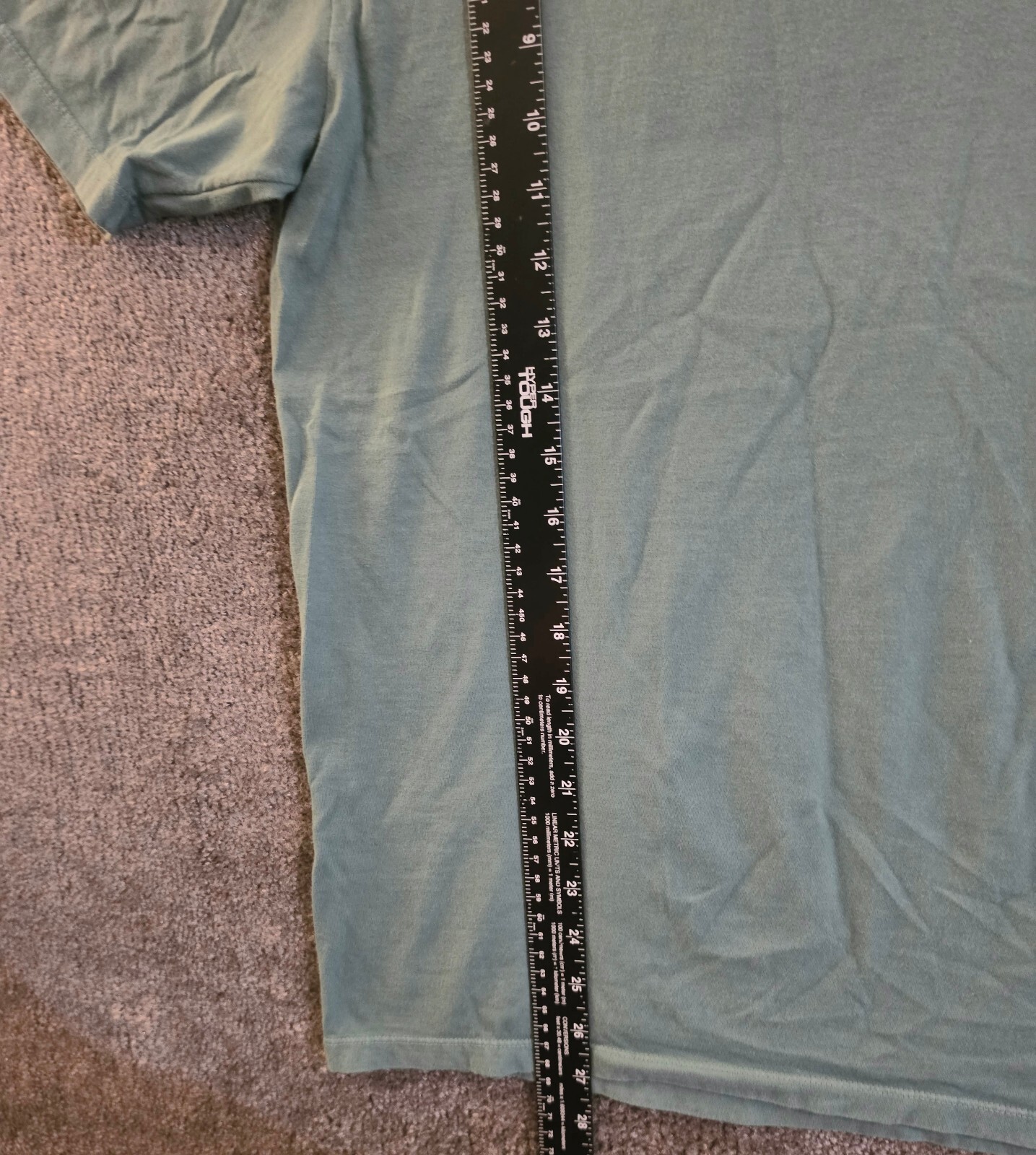 Men Top Size M Sage Green Distressed Comfort Wash Pocket “Country Club” Cotton