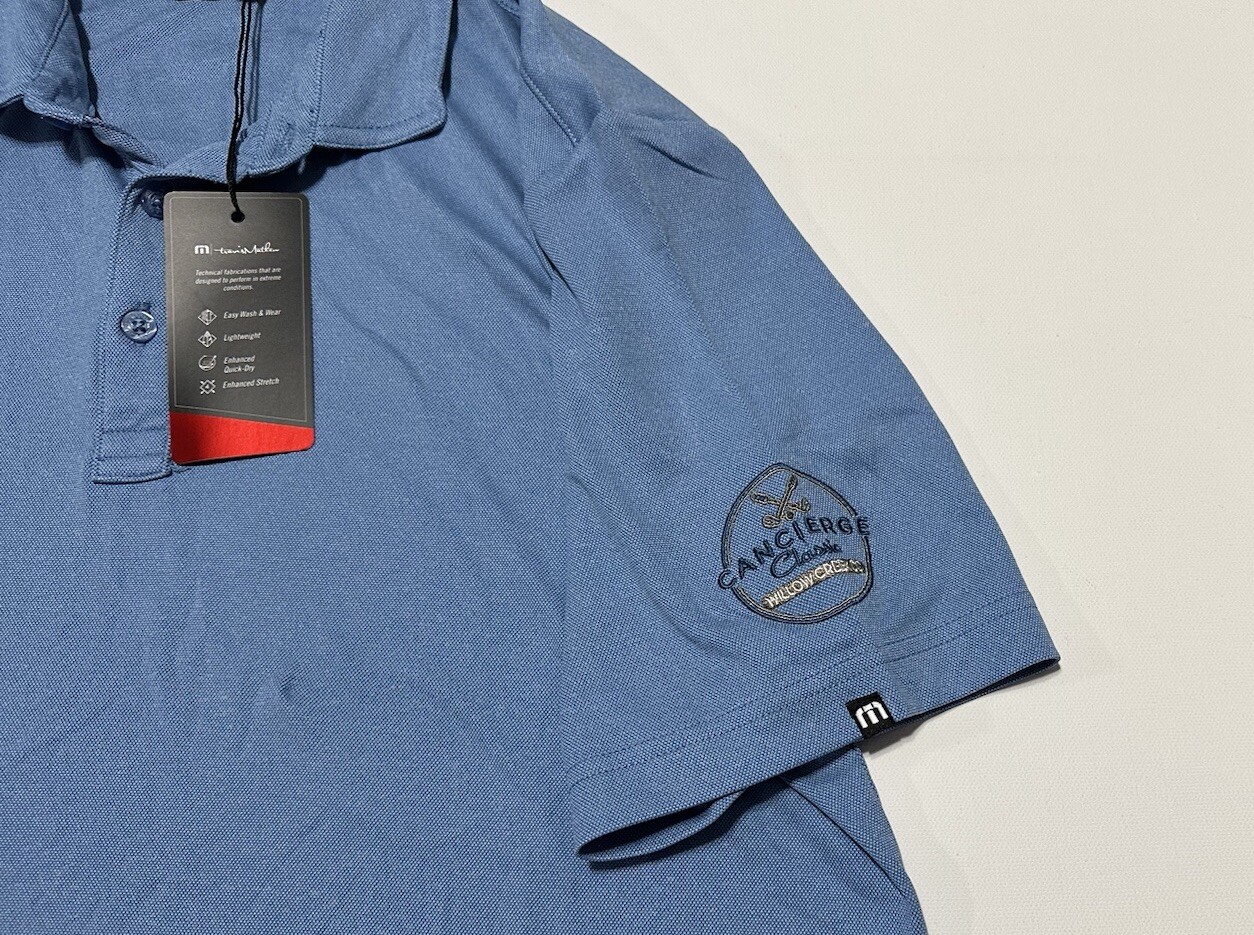 Travis Mathew Men’s Performance Polo Cancierge Classic Willow Creek CC Large