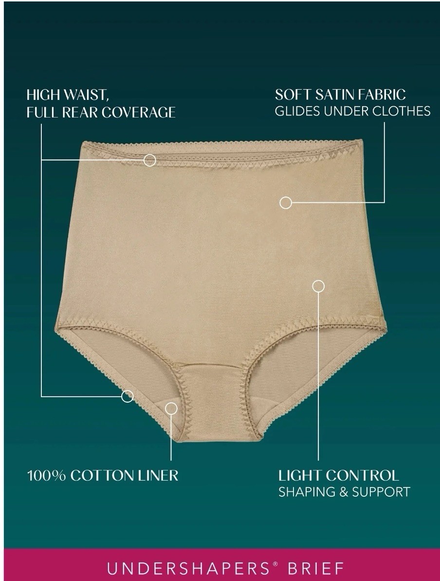 Vanity Fair Radiant Collection 3 Pack Brief Underwear Size 5X Light Control New