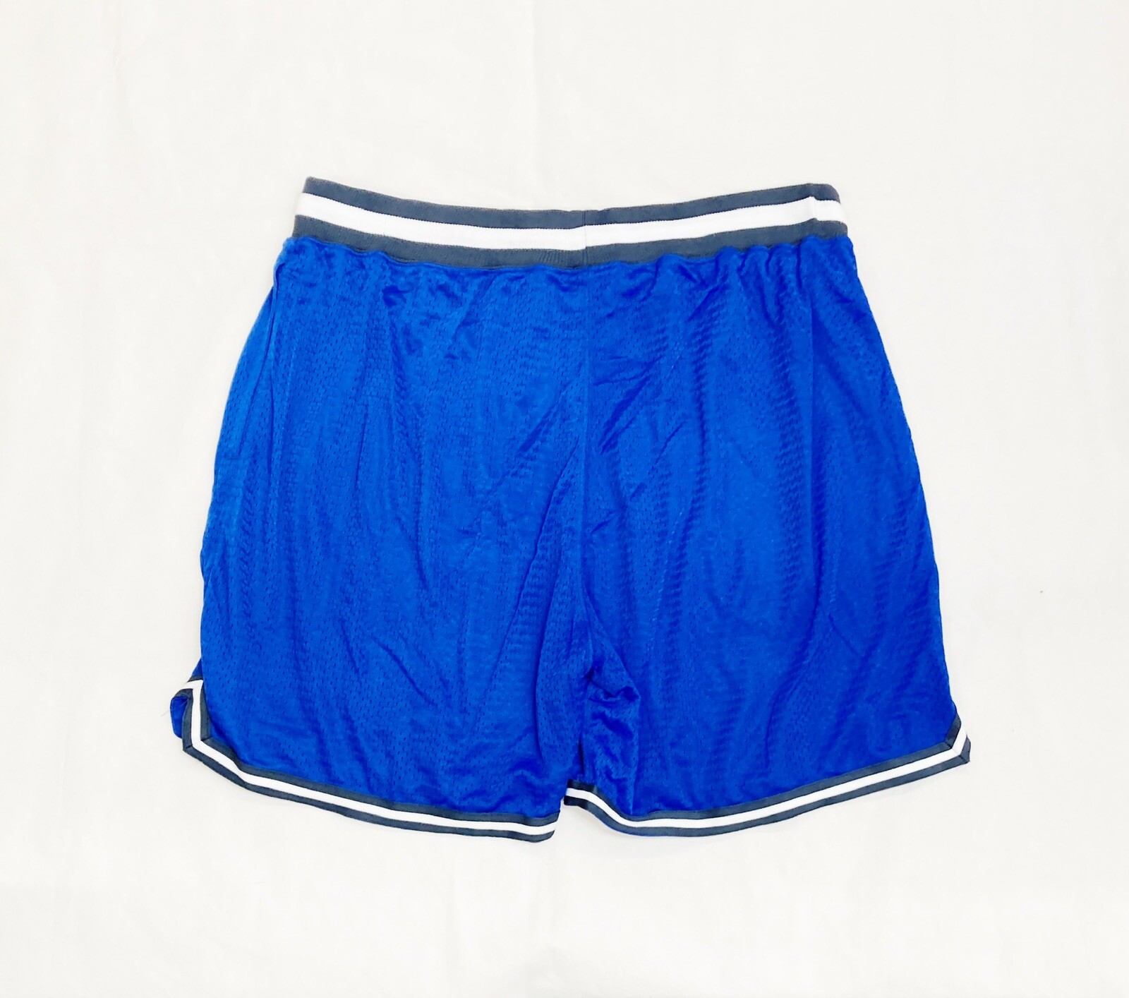 North & Acrux Athletic Retro Basketball Training Short Men’s 2XL Royal Blue Mesh