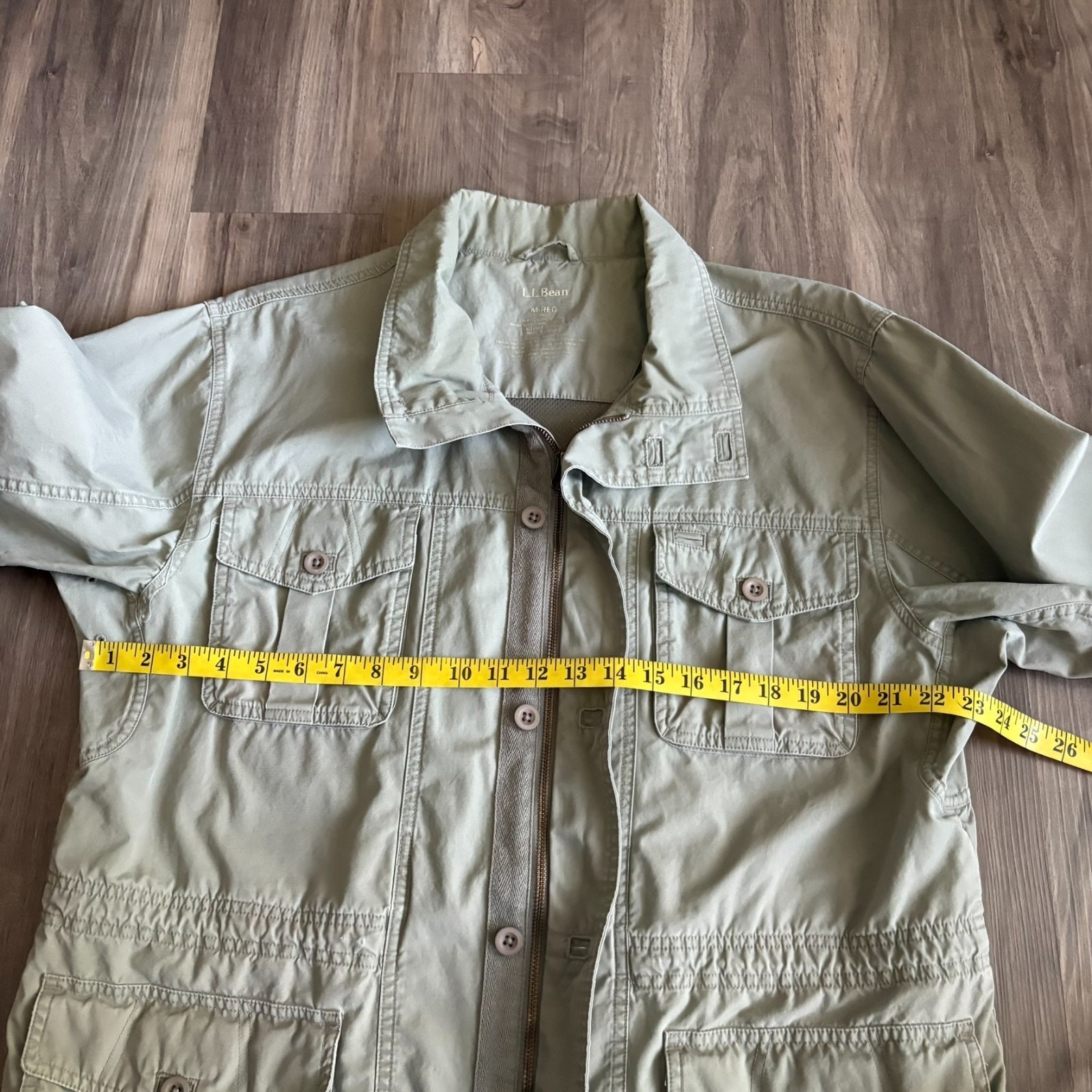 L.L. Bean Field Utility Jacket Coat Military Men’s Size M Cargo Mesh Lined 0HYU2