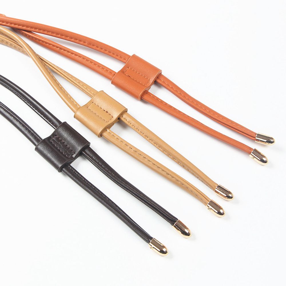 PU Leather Drawstring Replacement Strap for Bucket Bag Handbag DIY Backpack 97cm
