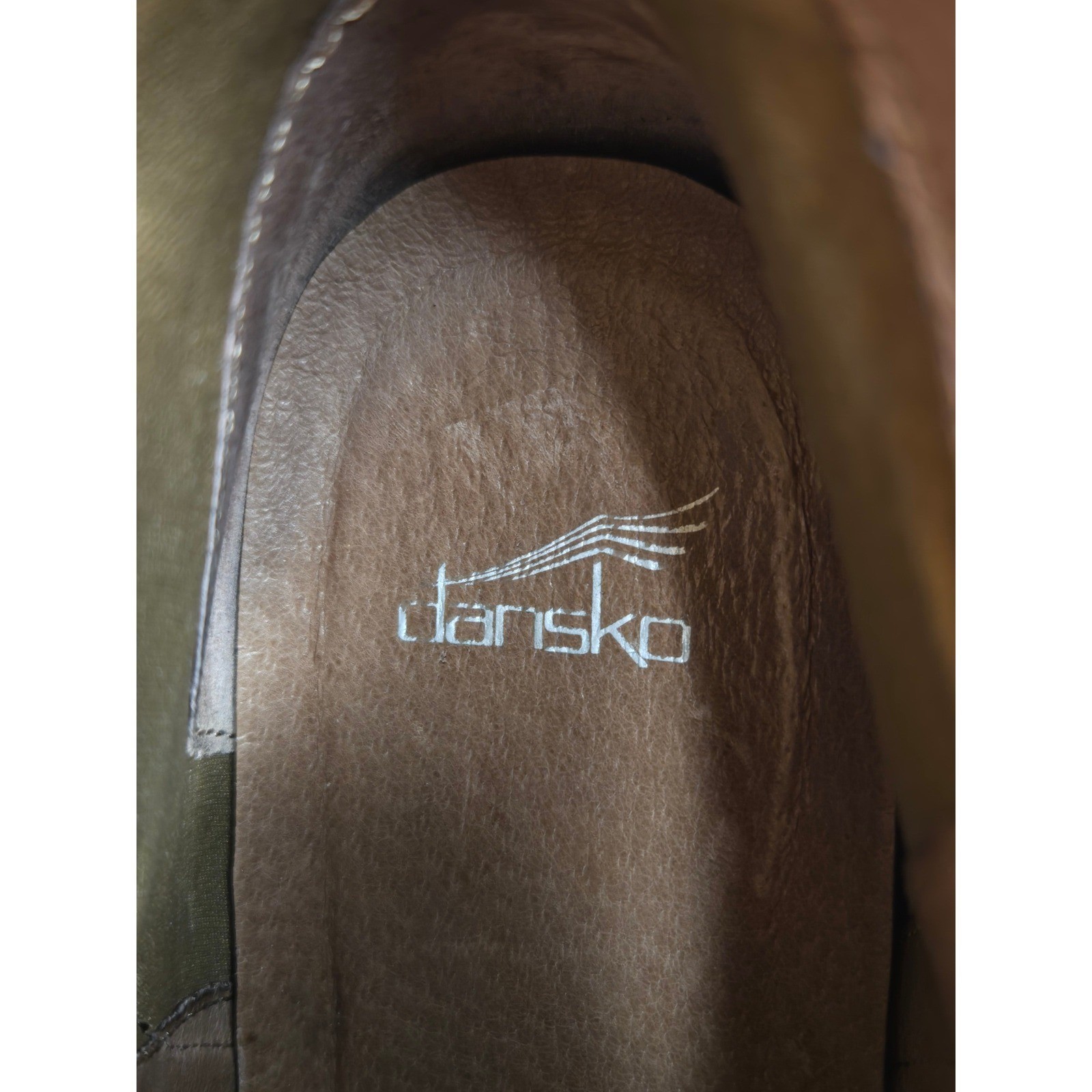 Dansko Lafayette Brown Leather Nubuck Wedge Ankle Booties Buckle Side Zip 41