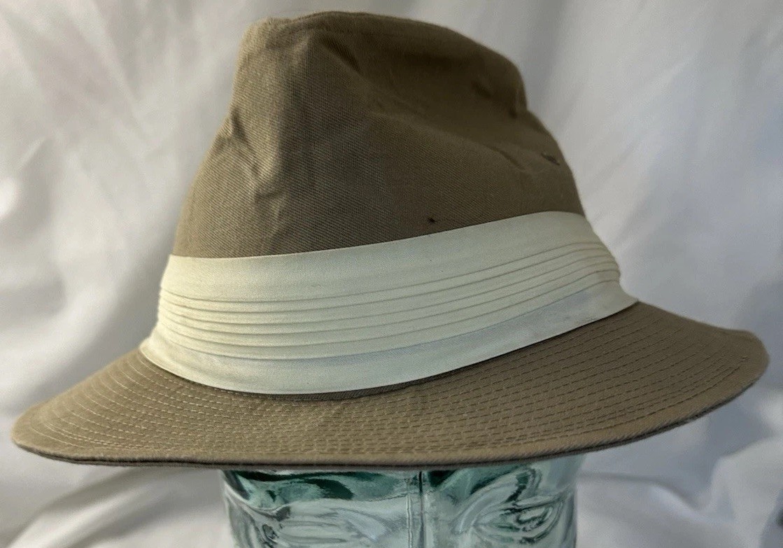 Dorfman Pacific Tan Fedora Hat Medium (Made in Sri Lanka) Classic