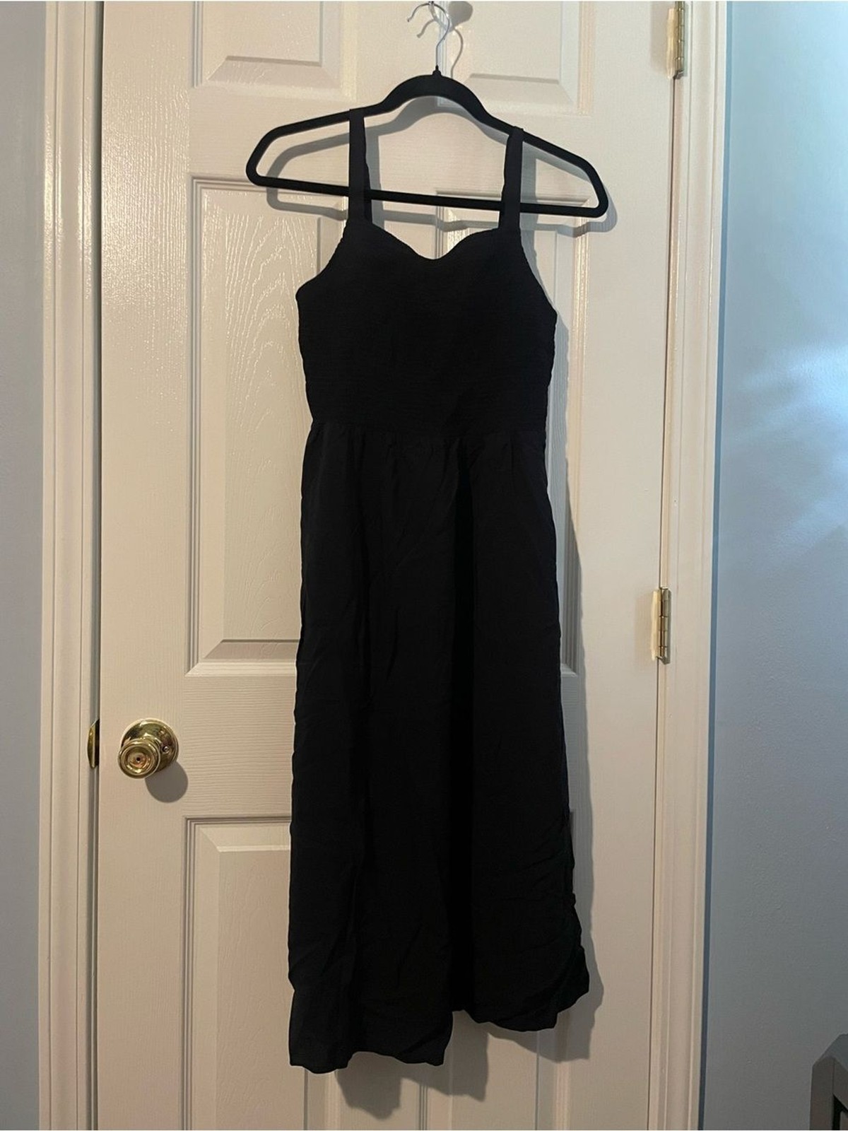 Old Navy Black Maxi Dress with Thick Straps