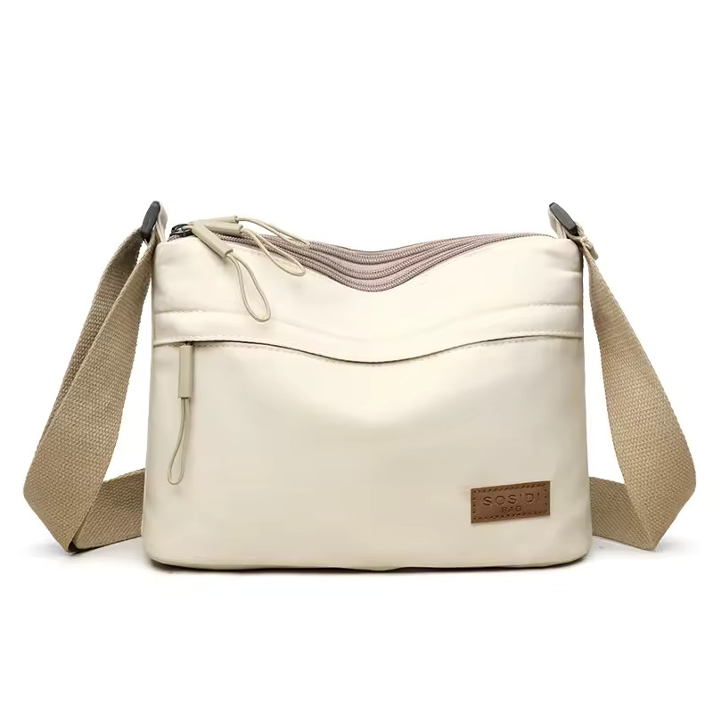 3 Main Pockets High Capacity Shoulder Crossbody Bag for Women Multi-pocket Purse