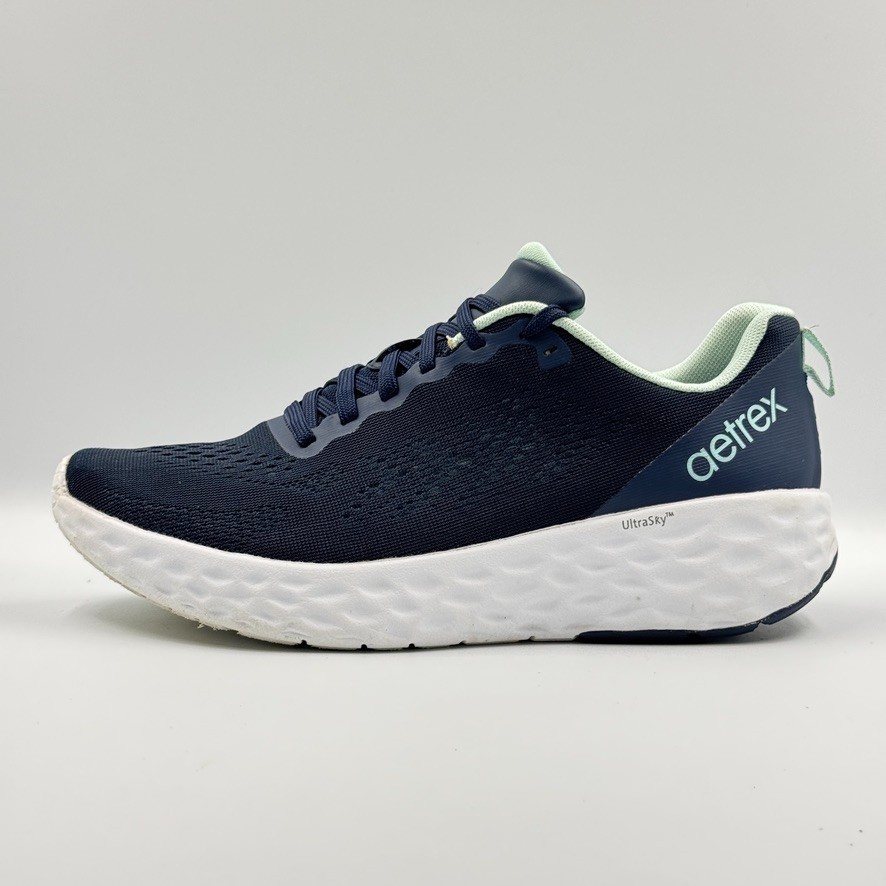 Aetrex Danika Blue Arch-Support Sneaker Blue AP105W Women’s Size US 7.5-8 Shoes