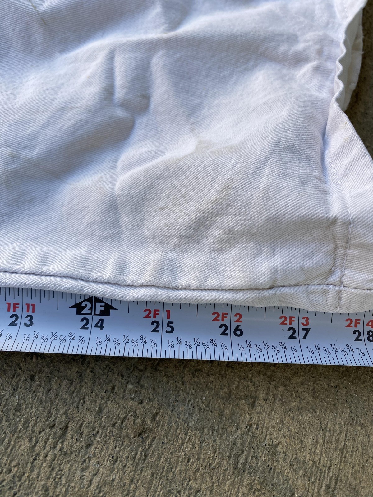 Vintage Splat Paint Dickies Pants Mens 35×25 White Carpenter Fit Canvas Straight