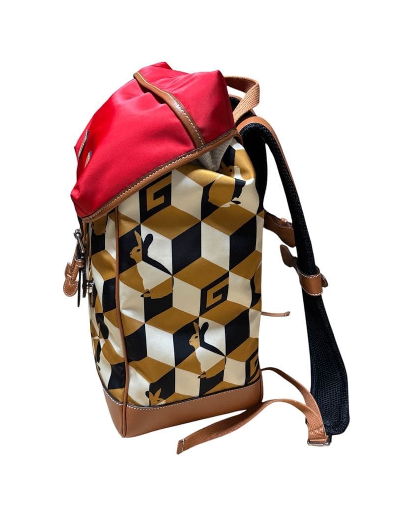 New GUCCI Rabbit Square G Nylon Backpack Gift Present 0629b