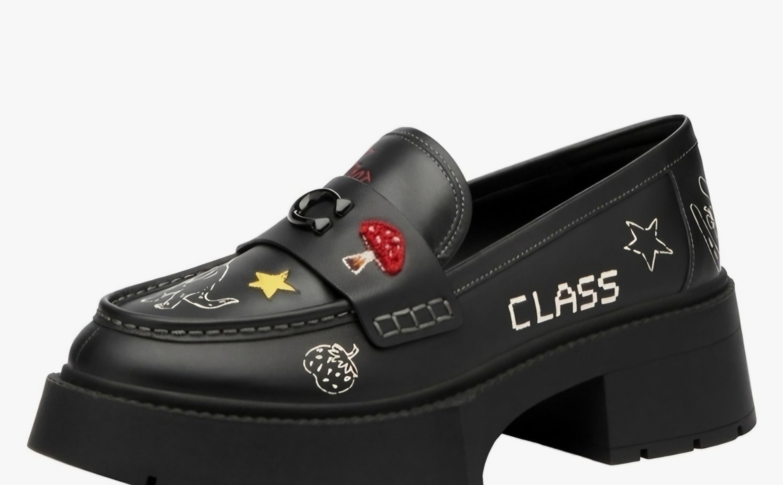 Coach Women’s Leah Platform Loafer with Sketch Print