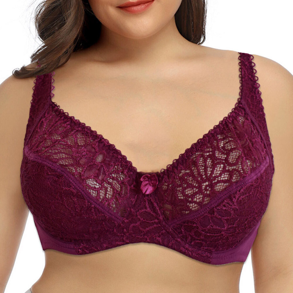 Women Brassiere Lingerie Underwire Lace Bra 34 36 38 40 42 44 ABCDDEFFG SEXY BRA