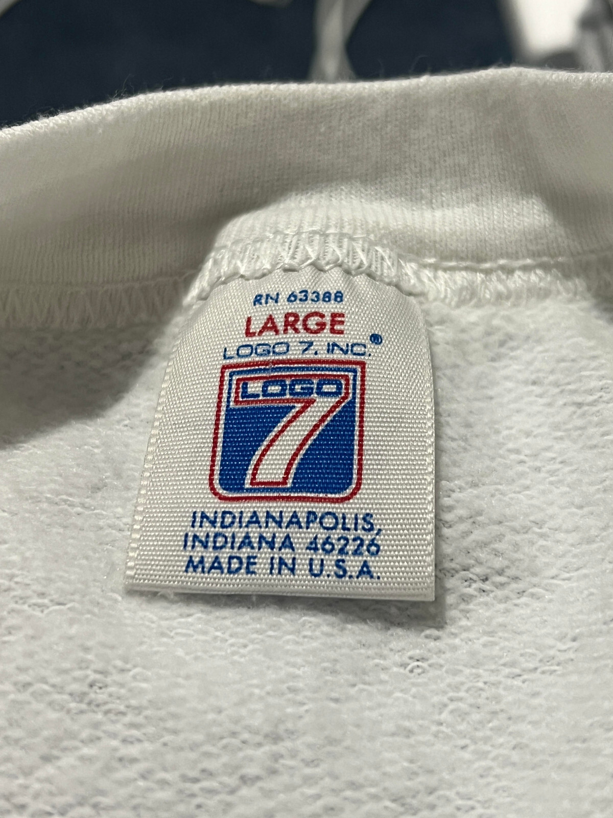 Vintage Tenth Pan American Indianapolis 1987 Logo 7 Crewneck Sweatshirt Large