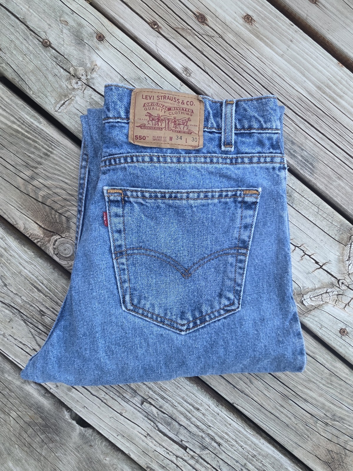 Levi’s 550 Relaxed Fit Vintage Made In USA Men’s Jean’s 34×30