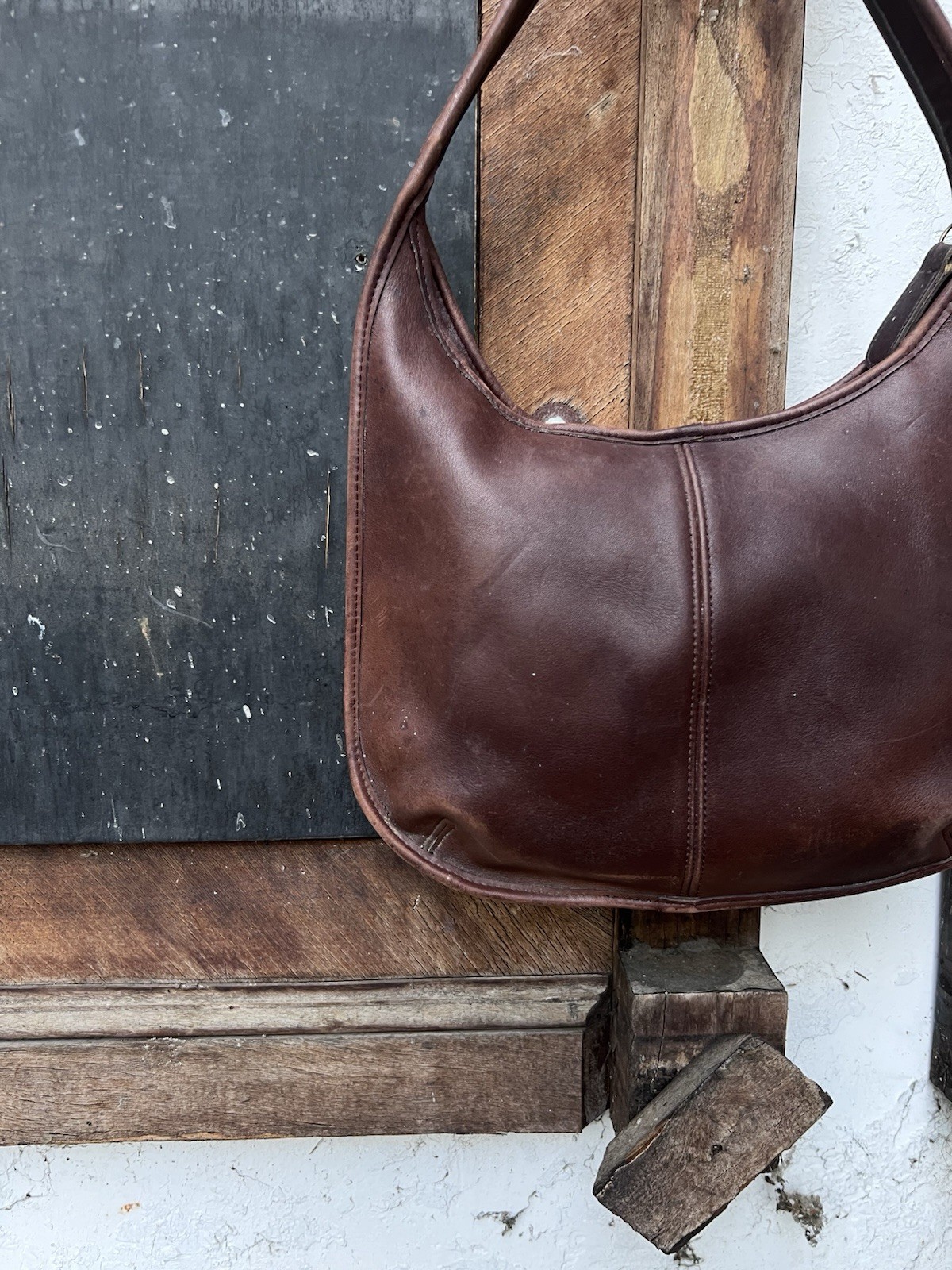 Rare Vintage Coach Ergo 9025 Hobo Leather Bag 1997 Archive Piece