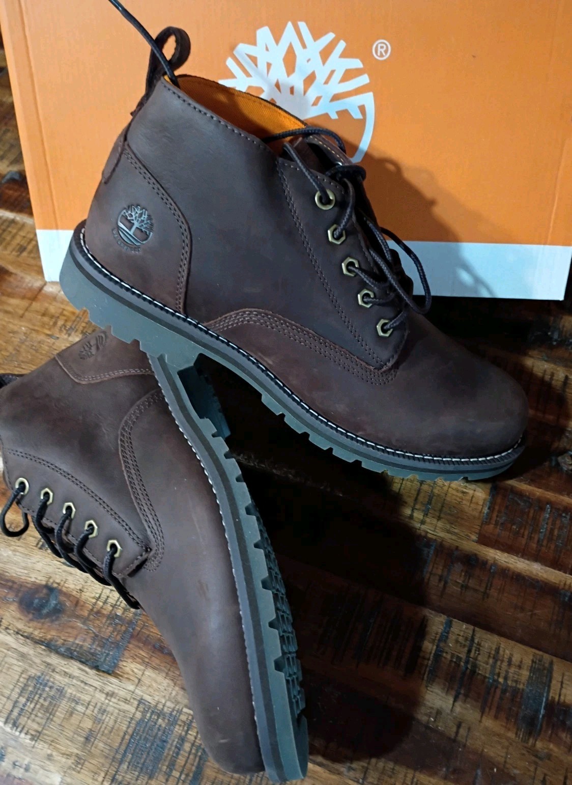 Mens Timberland Redwood Falls Premium Waterproof Leather Chukka Boot Sz 8.5