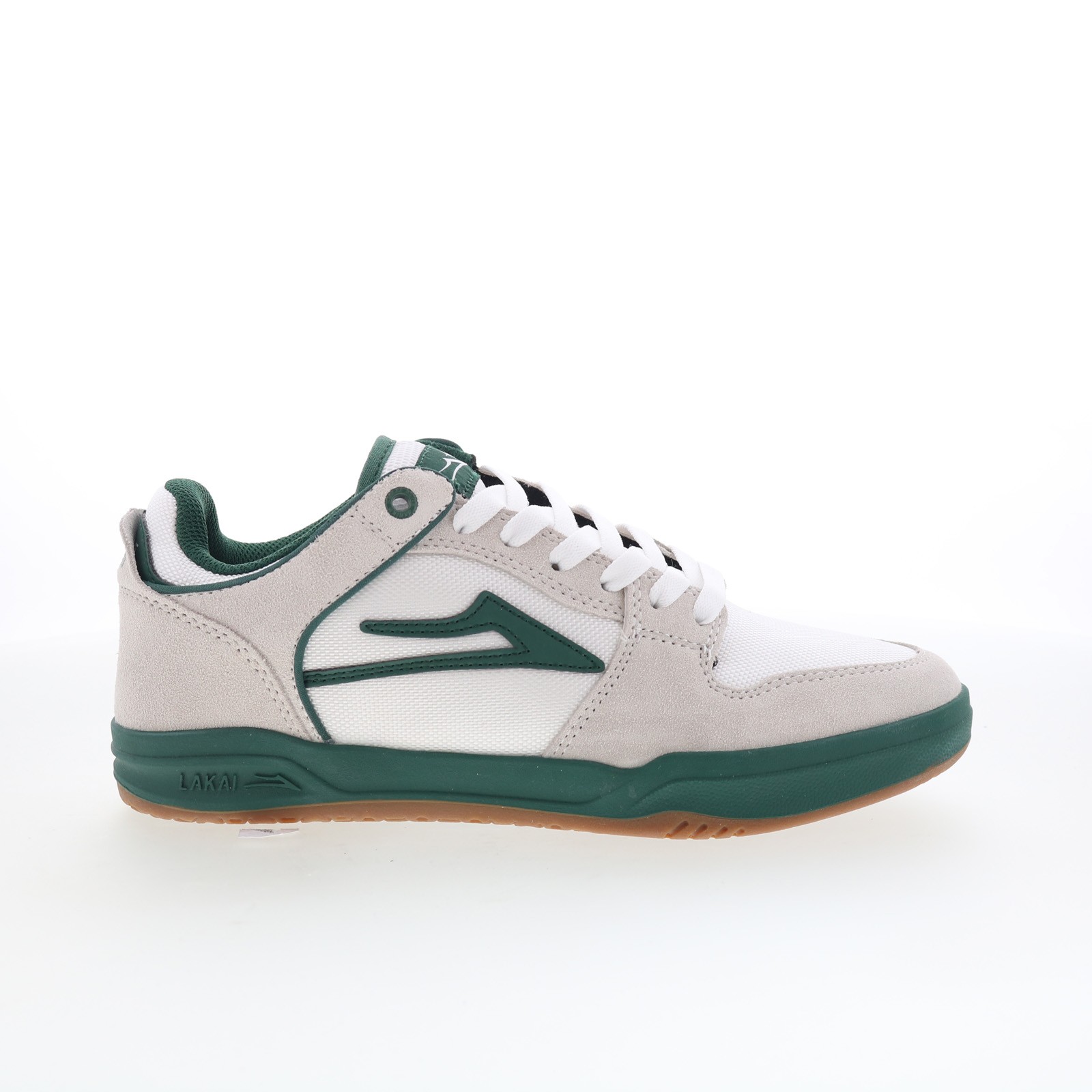 Lakai Telford Elite Mens White Suede Lace Up Skate Inspired Sneakers Shoes