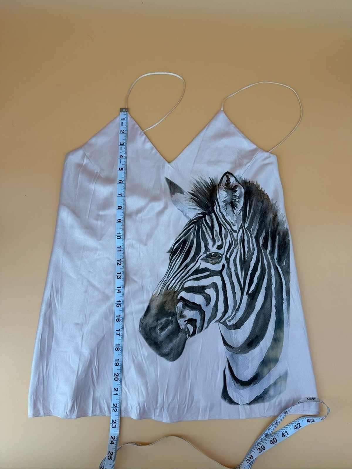 TIGRESSE Blush Pink Satin Silk Tank Top