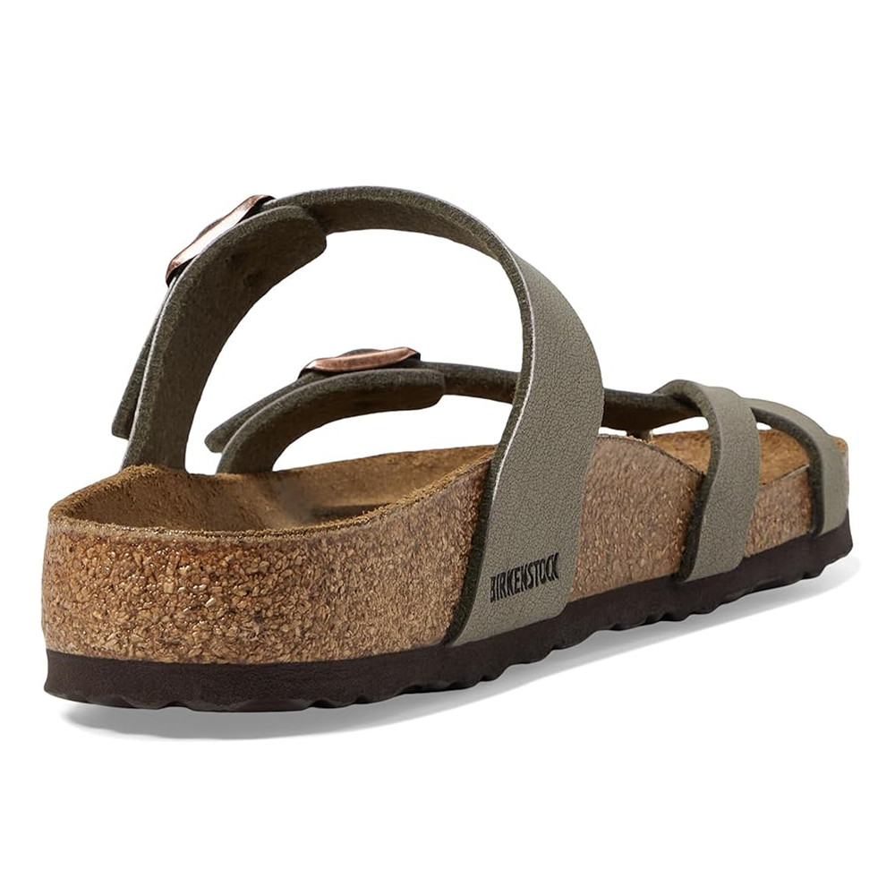 Birkenstock Mayari Stone Classic Birkibuc Cork Two-Strap Sandals Women’s Shoes