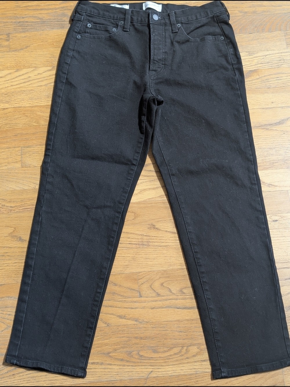 Universal Thread Women’s Black Mid Rise 80’s Slim Straight Leg Jeans Size 12R