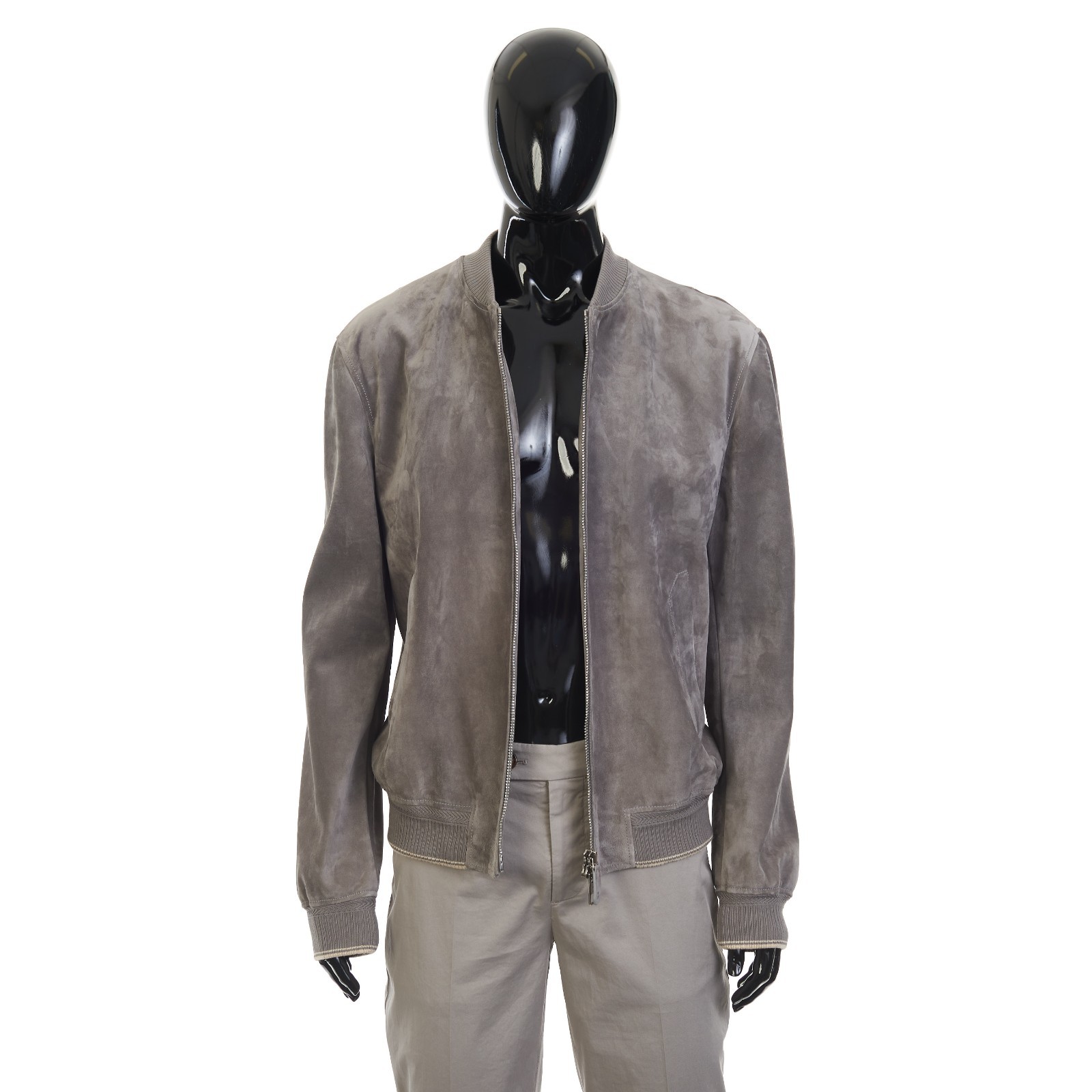 BRETT JOHNSON 4200$ Suede Bomber Jacket