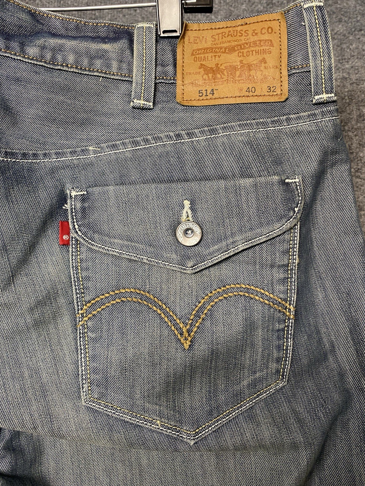Signature by Levi Strauss Jeans Mens 40×32 Blue Mid Rise Bootcut Stretch Denim