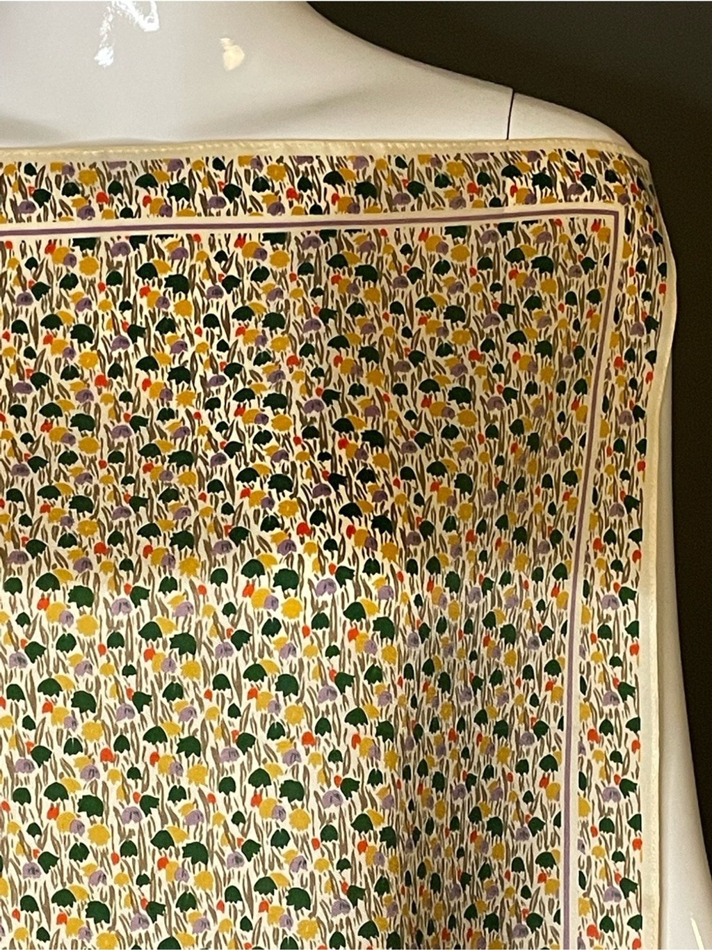 Vintage New Old Stock Echo Silk Scarf 17 In Sq Mint Condition