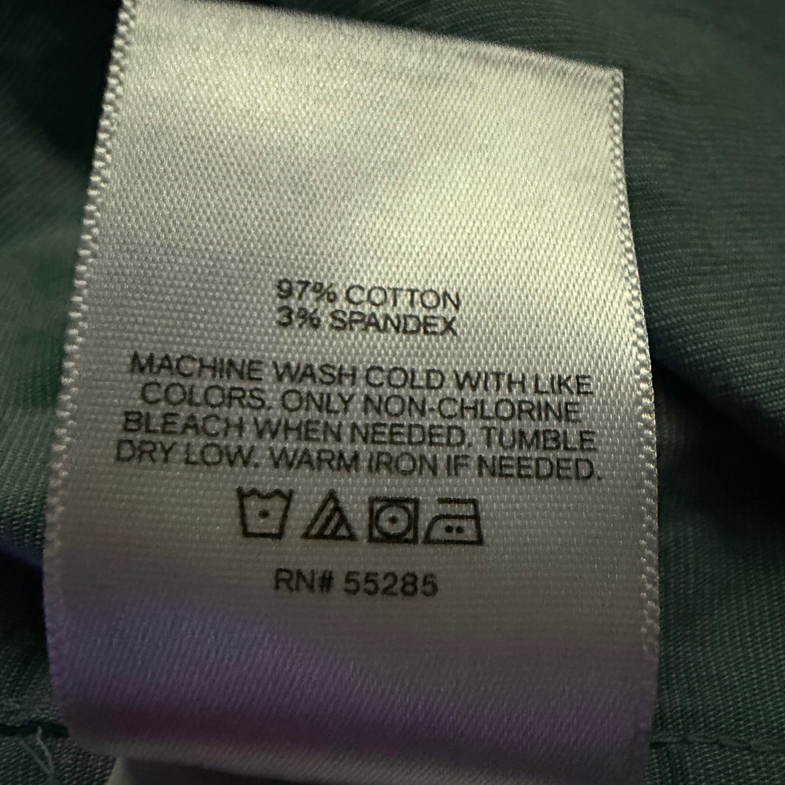 Express Men’s Sage Green Casual Academic Preppy Textured Cotton Blend Shirt Sz M