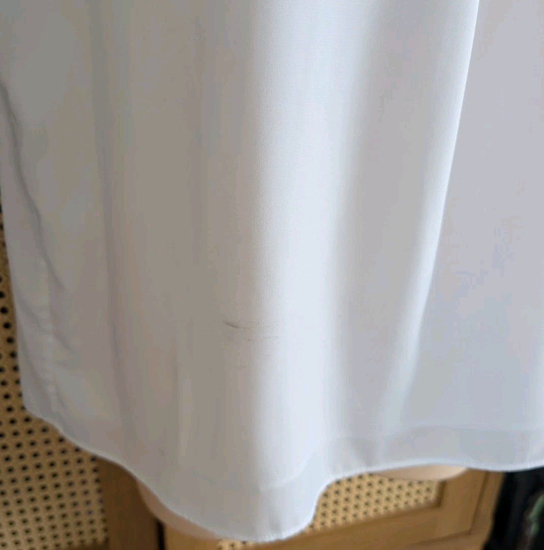 Calvin Klein Tunic Collar White Women’s Blouse