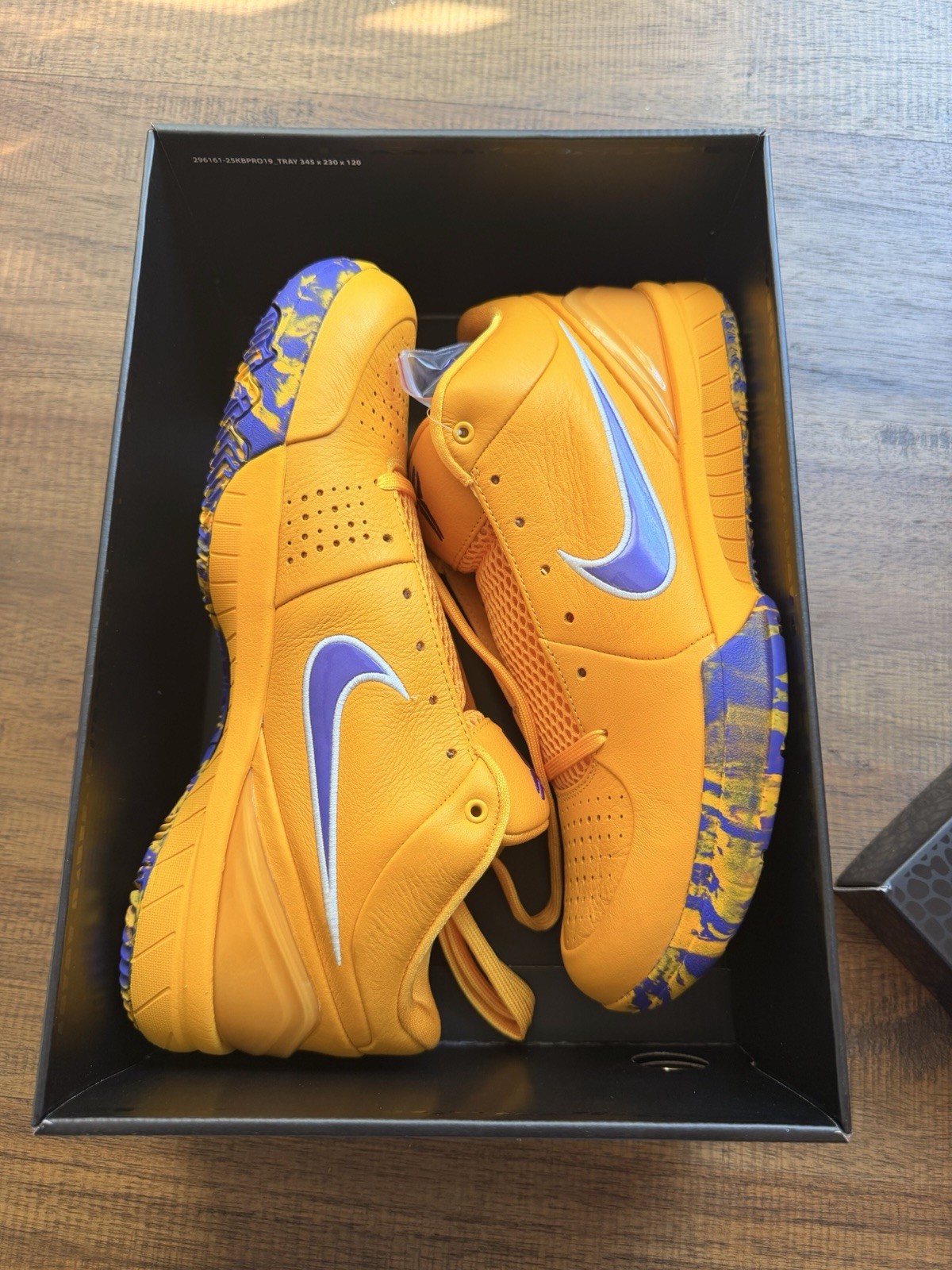 Nike Kobe 4 Protro Men’s Sneakers Size 10.5 Draft Day Lakers Purple Gold