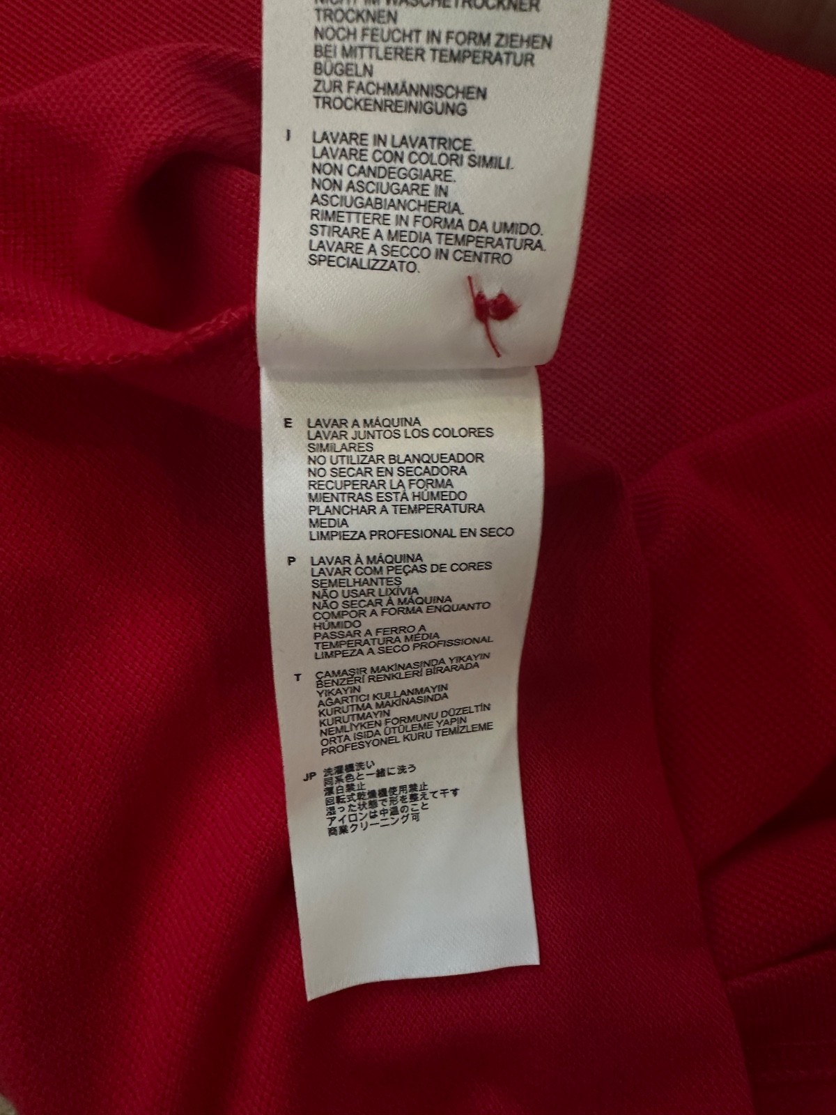 Fred Perry M3600 Twin Tipped Polo Shirt Red Gold White Size L New With Tags