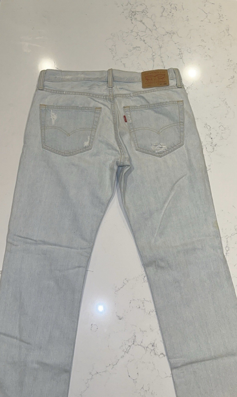 Levi’s Men’s 511 Ripped Light Blue Jeans