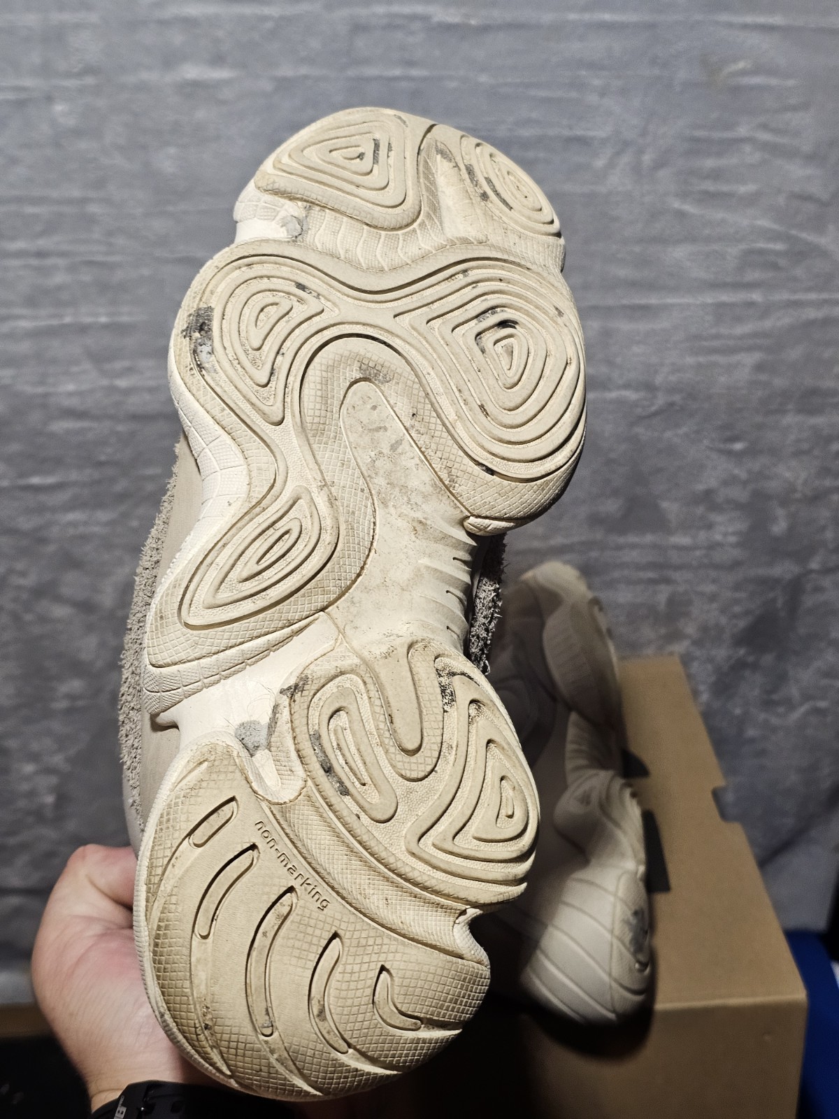 Adidas Yeezy 500 High Mist Stone GV7775 Size 9 Beige Taupe With Box