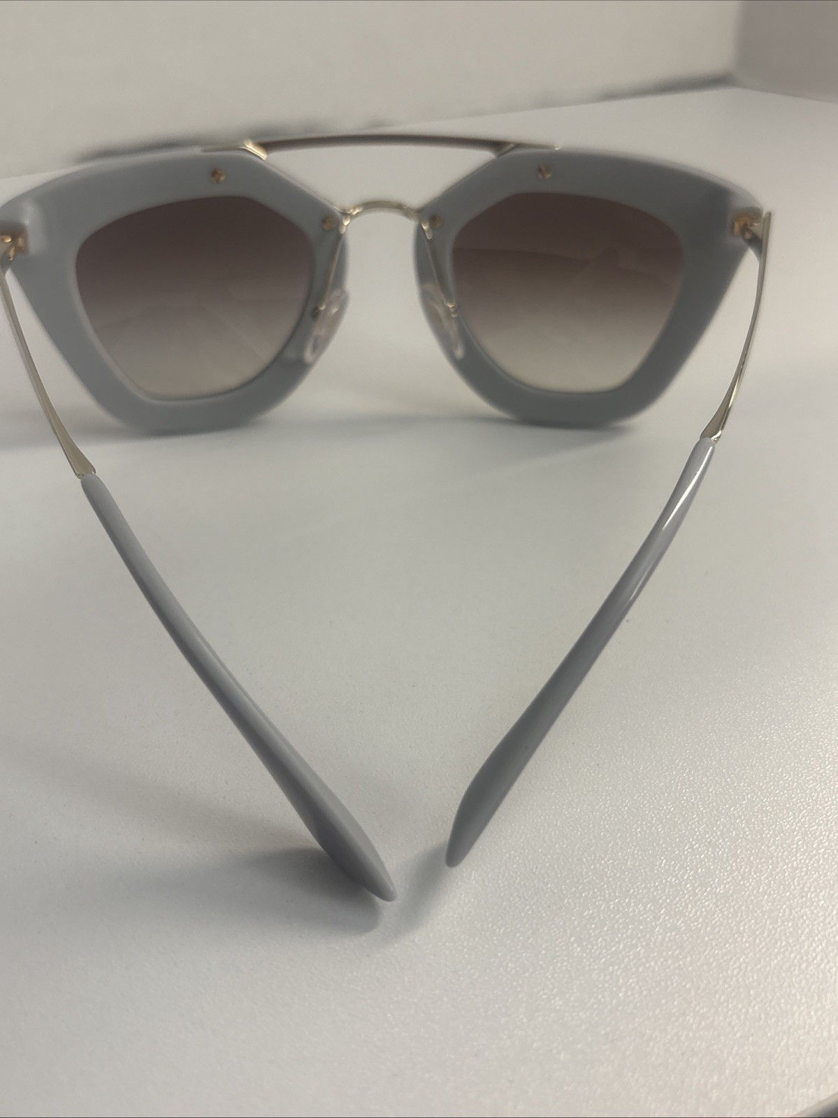 PRADA Acetate Cinema Sunglasses SPR 09Q Grey