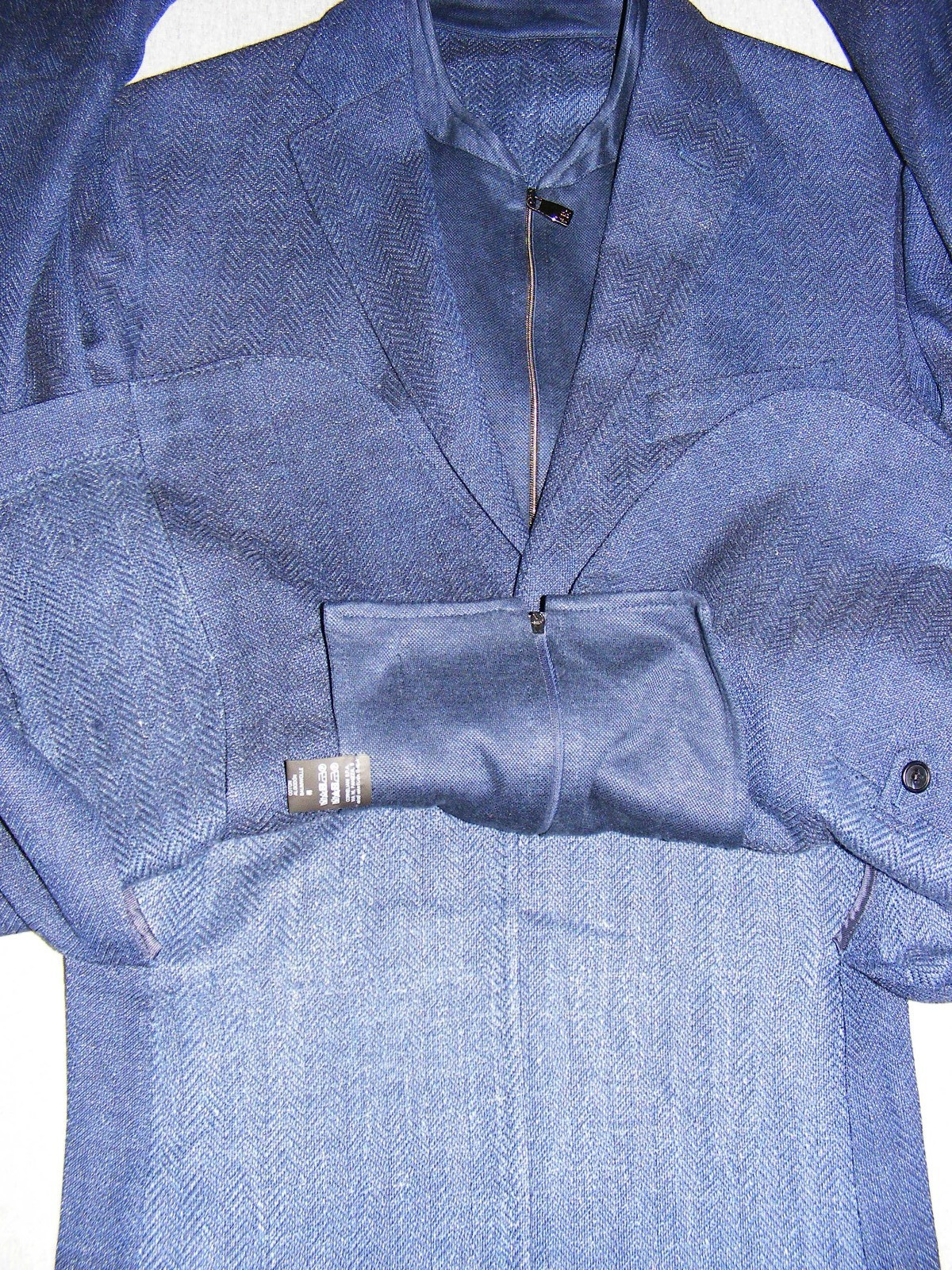 MEN 44R TAILORED SLIM FIT CORNELIANI ID ITALY IDENTITY ZIP BIB SPORTCOAT JACKET